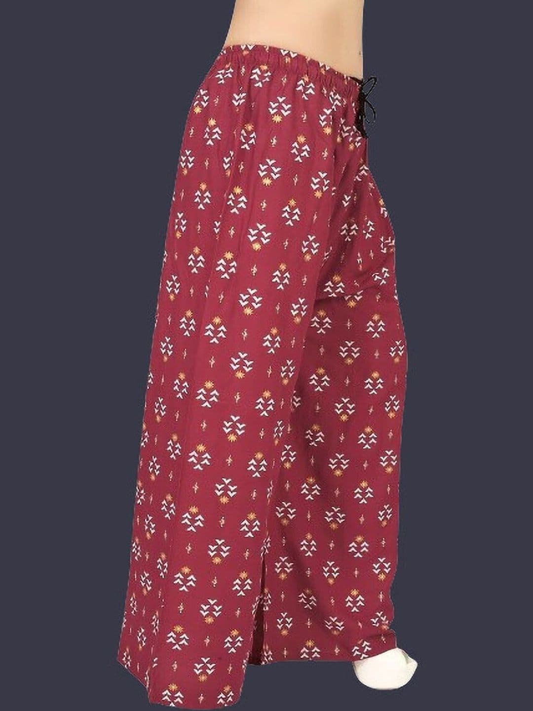 BINISH Women Ethnic Motifs Printed Chambray Ethnic Palazzos - view 1