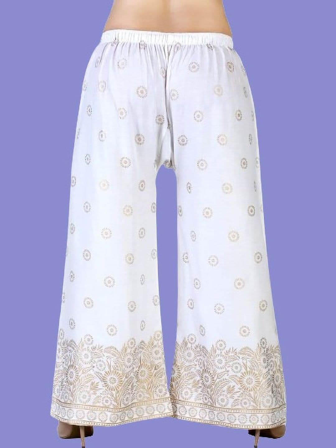 BINISH Women Ethnic Motifs Printed Chambray Ethnic Palazzos - view 1