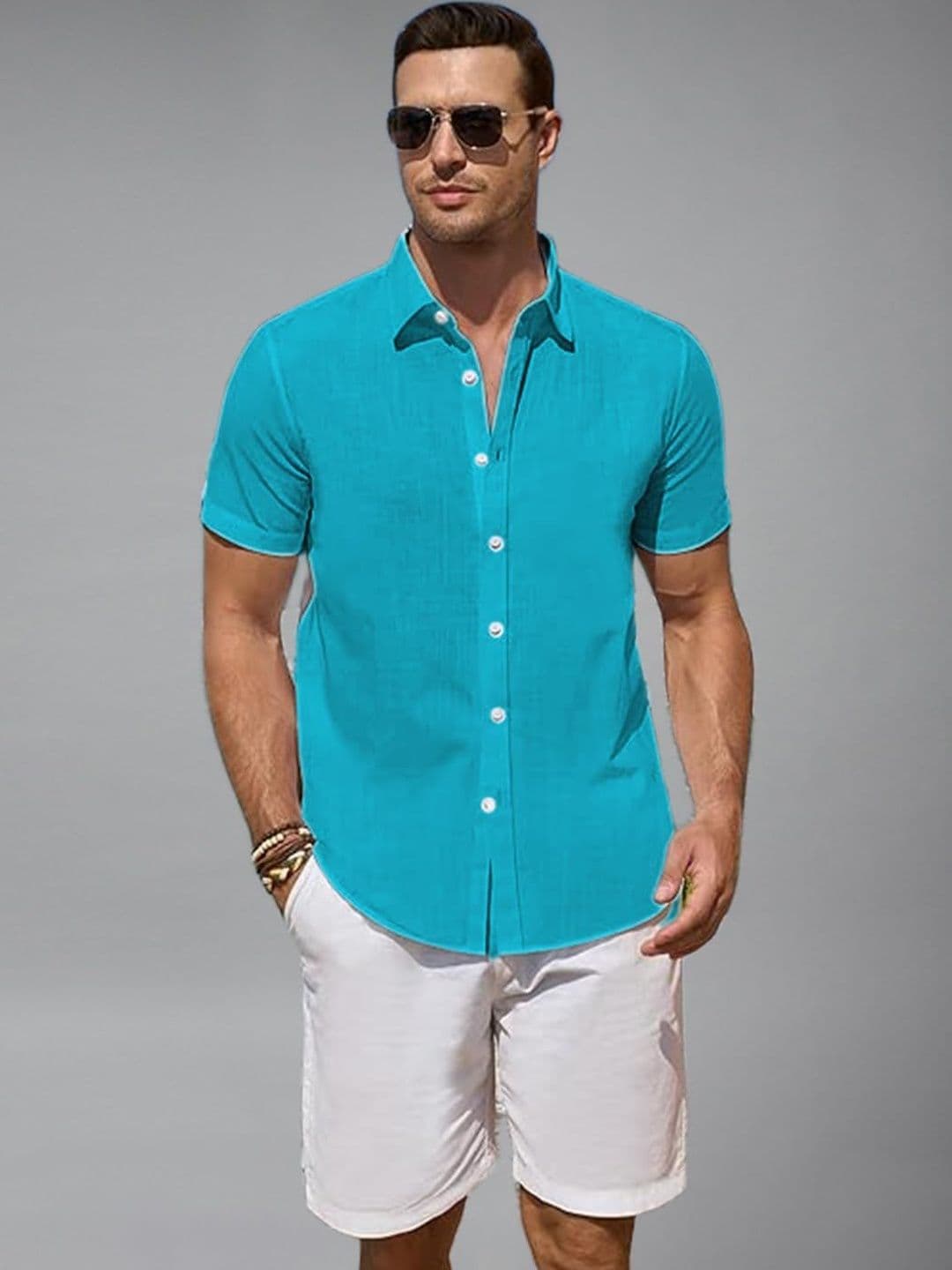 LENIA Men Smart Slim Fit Casual Shirt - view 1