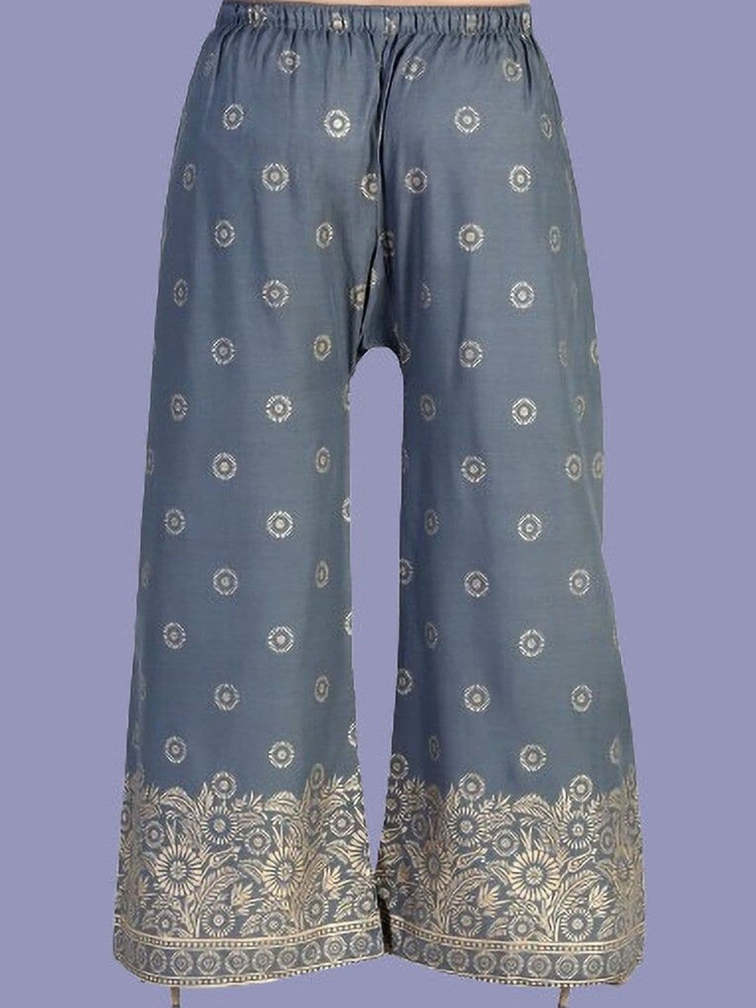 BINISH Women Ethnic Motifs Printed Chambray Ethnic Palazzos - view 1
