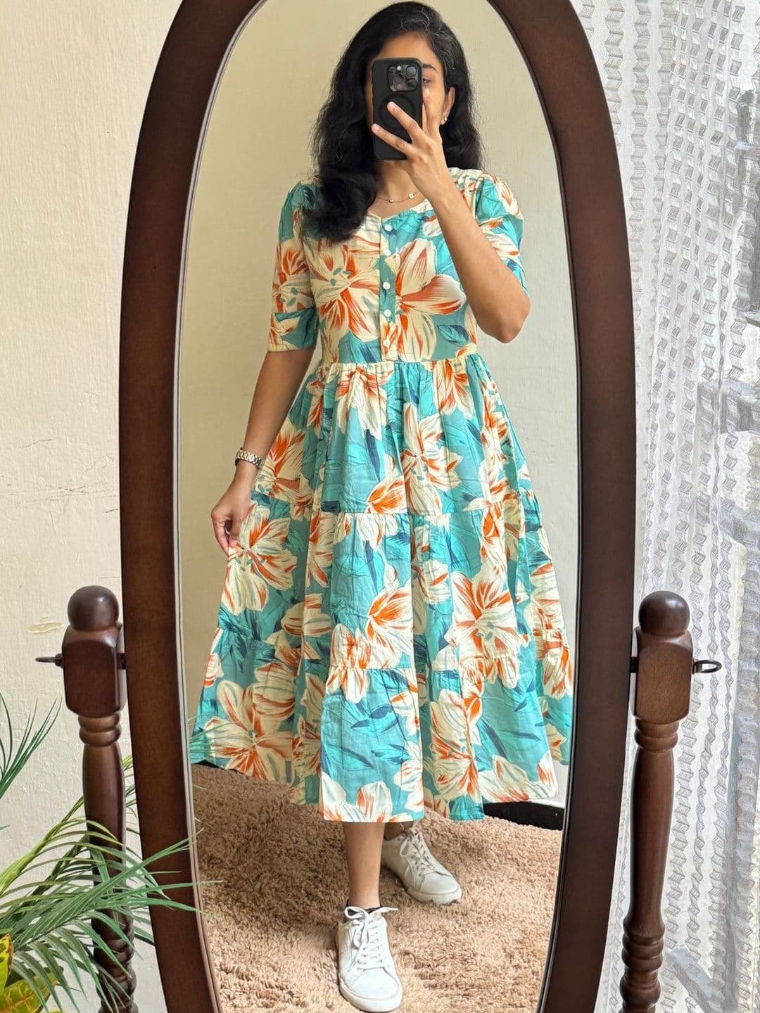 PRAJVAL FAB Women Floral Printed Floral Anarkali Kurta - view 1