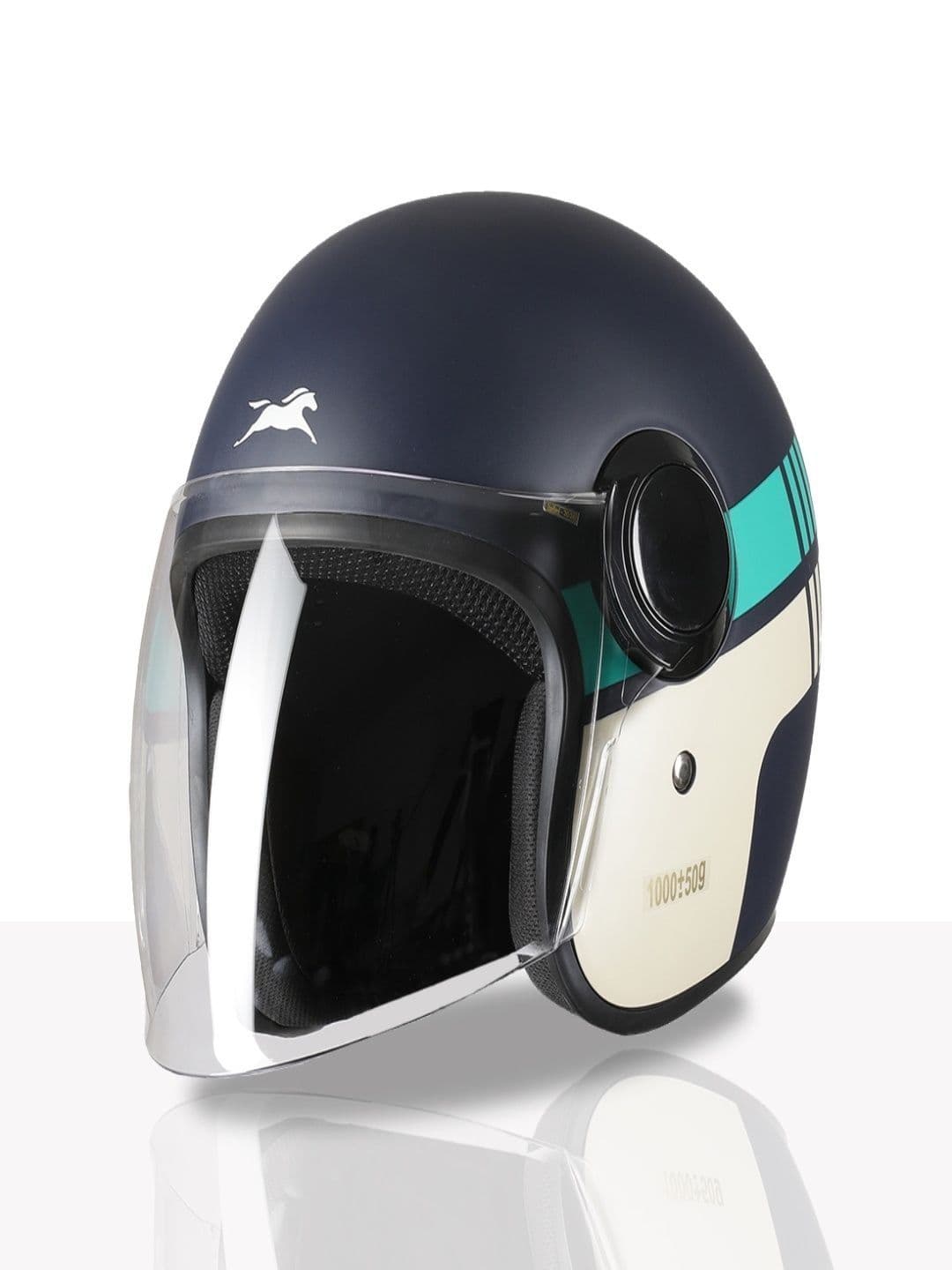 TVS Scratch Resistant Open Face Riding Helmet - view 1