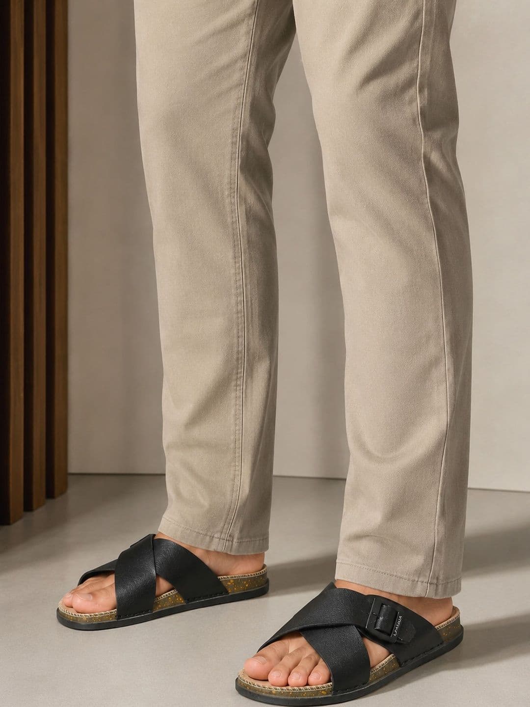 Layasa Men Self Design Slip-On Flip-Flops - view 1