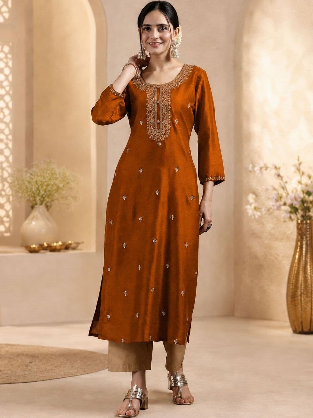 rarethread Women Embellished Kurta - view 1
