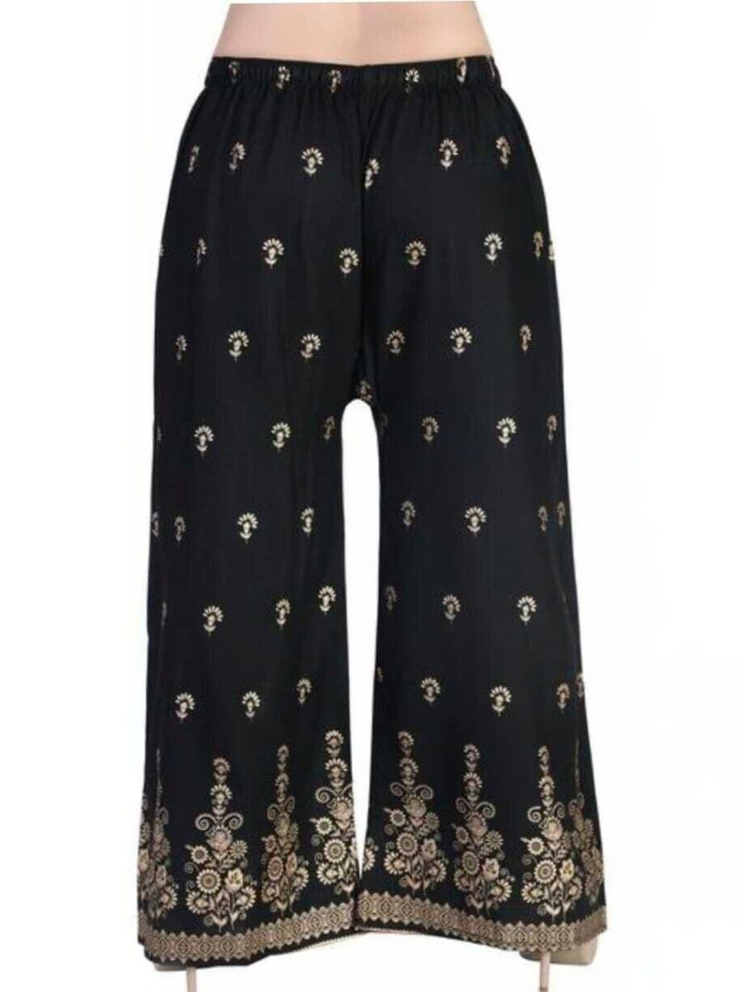 BINISH Women Ethnic Motifs Printed Chambray Ethnic Palazzos - view 1