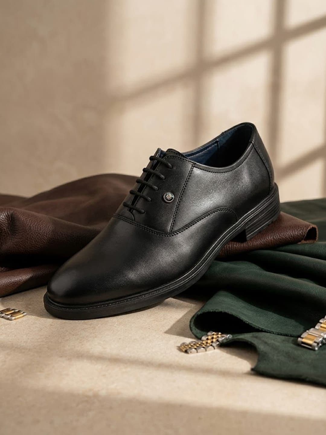 House of Pataudi Men Round Toe Lace-Ups Derbys Formal Shoes - view 1