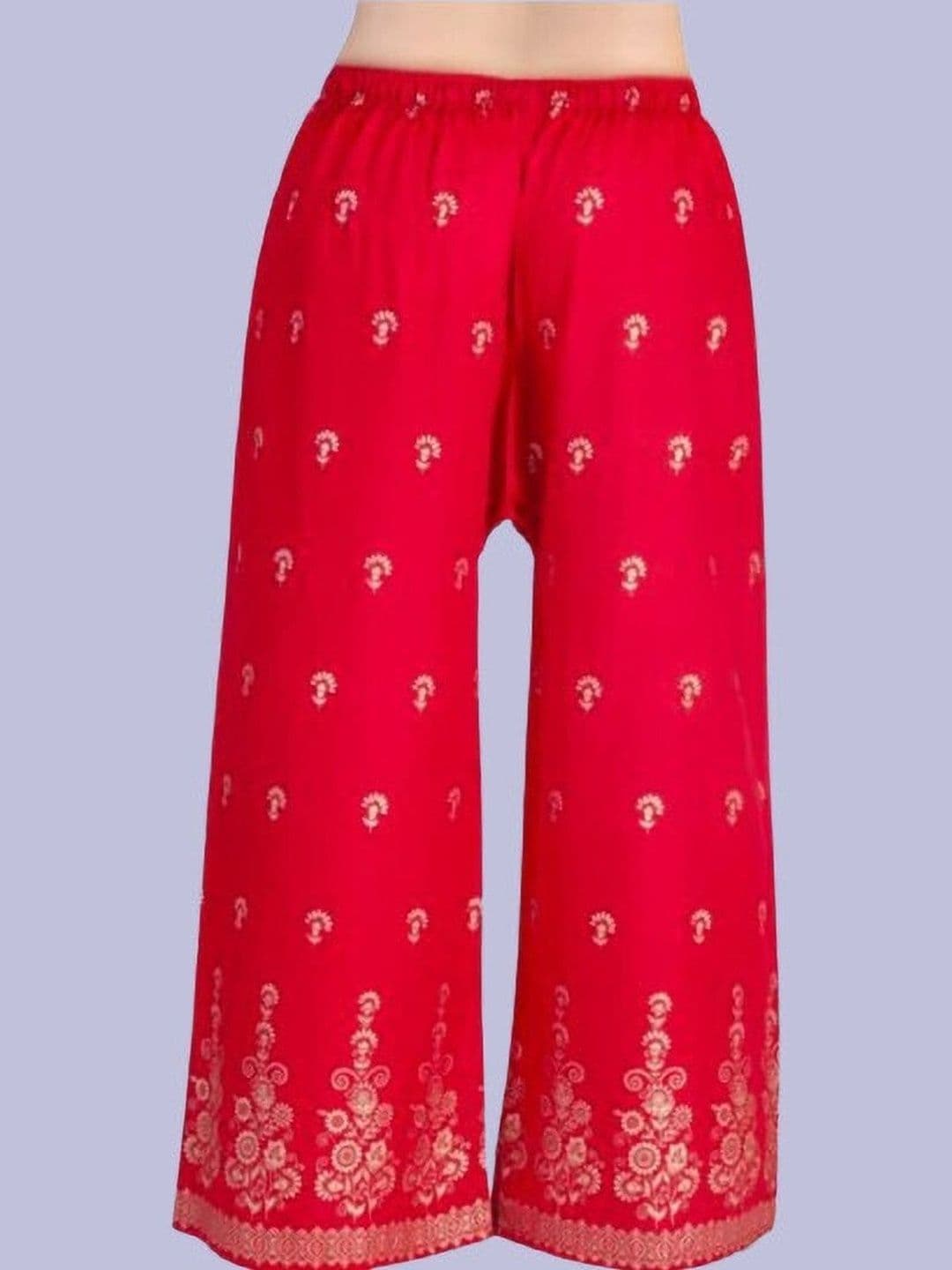 BINISH Women Ethnic Motifs Printed Chambray Ethnic Palazzos - view 1
