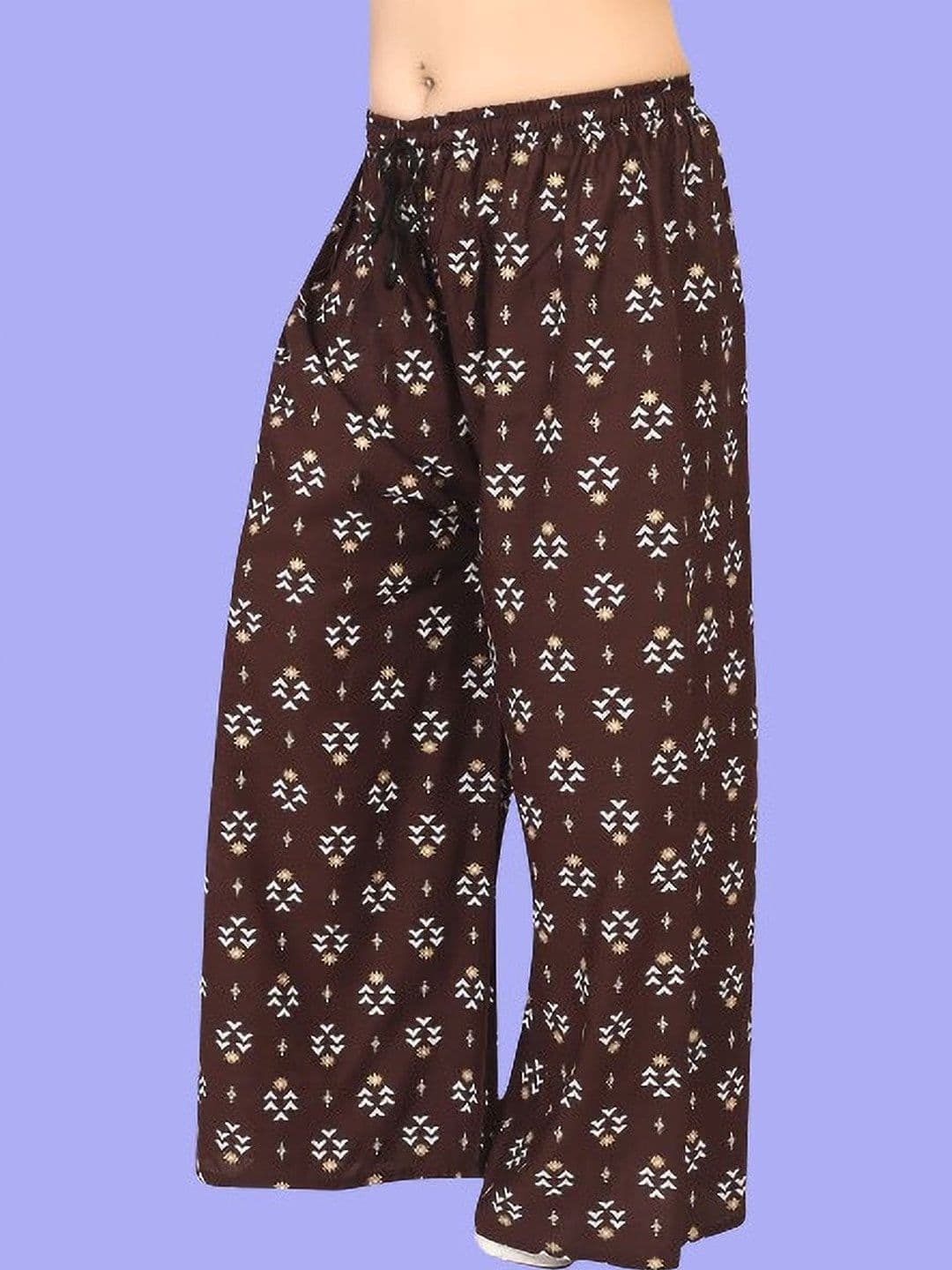 BINISH Women Ethnic Motifs Printed Chambray Ethnic Palazzos - view 1