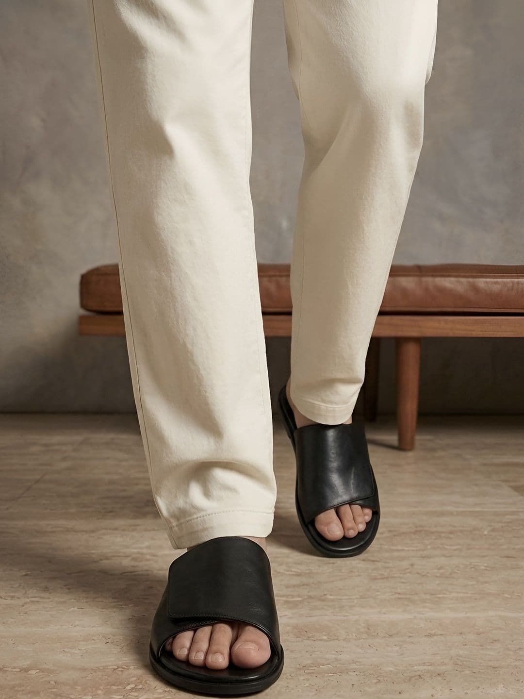 MICHEAL FERAAS Men Leather Comfort Sandals - view 1