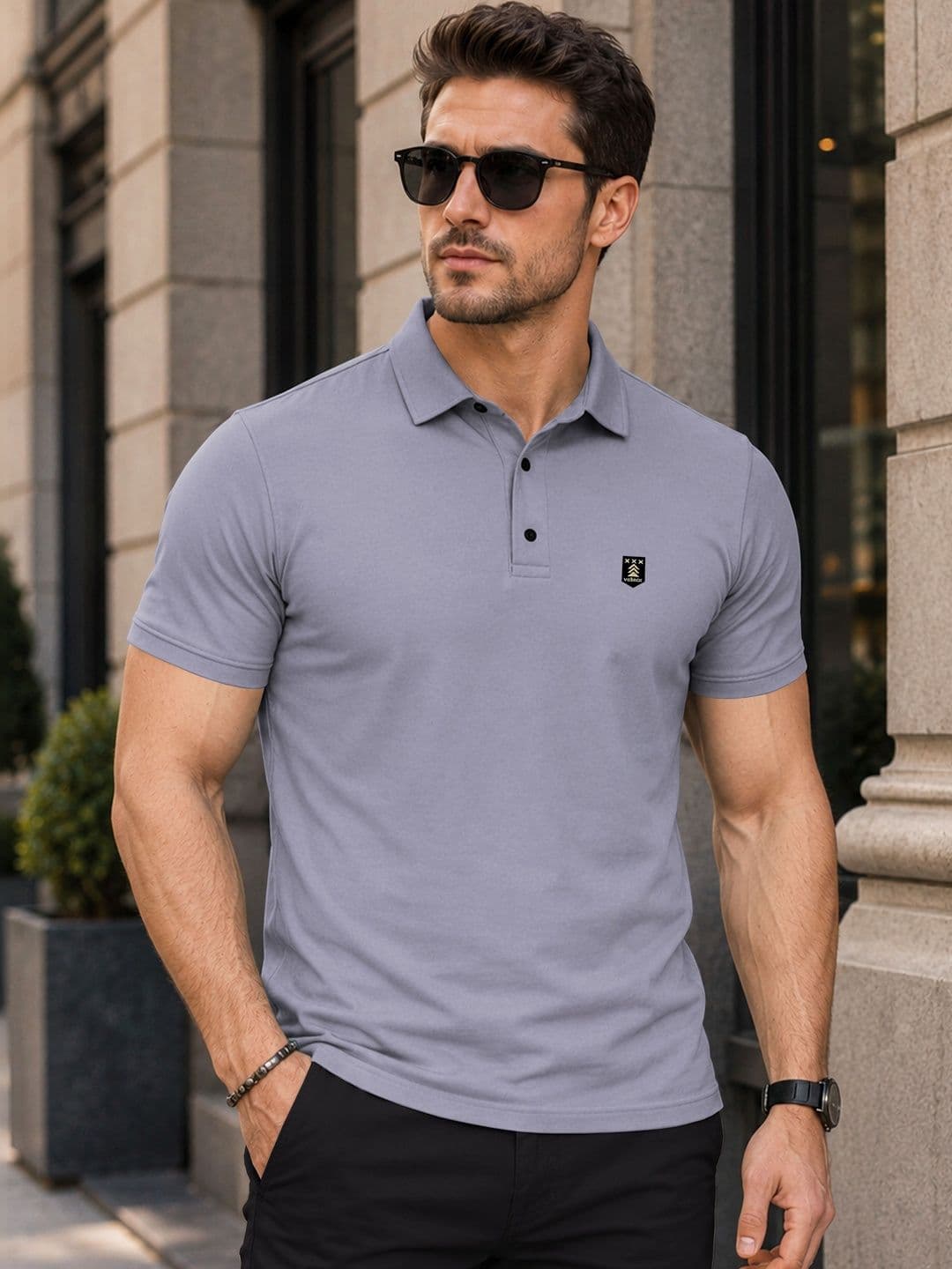 VeBNoR Polo Collar Short Sleeves T-Shirt - view 1