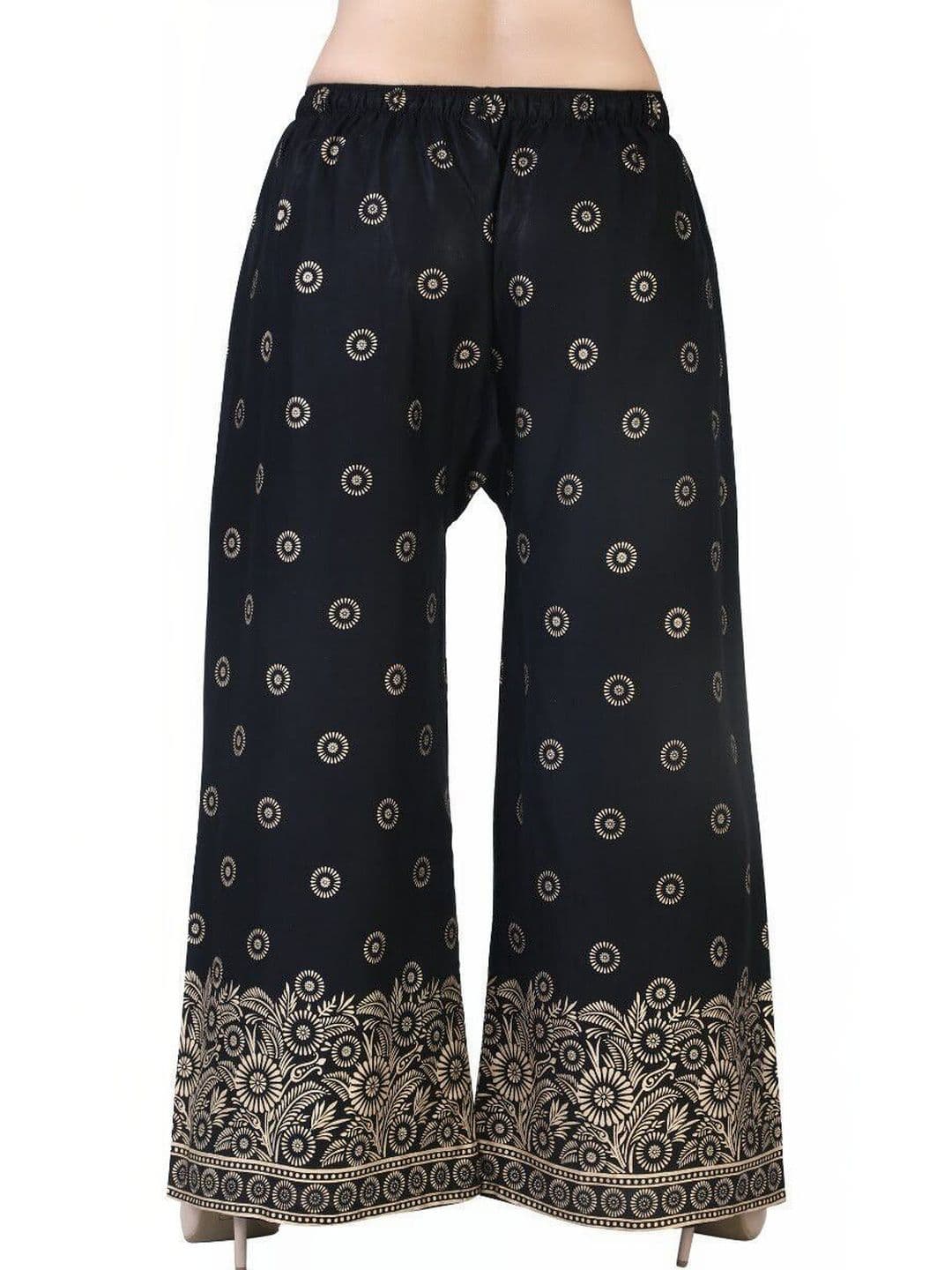 BINISH Women Floral Printed Chambray Ethnic Palazzos - view 1