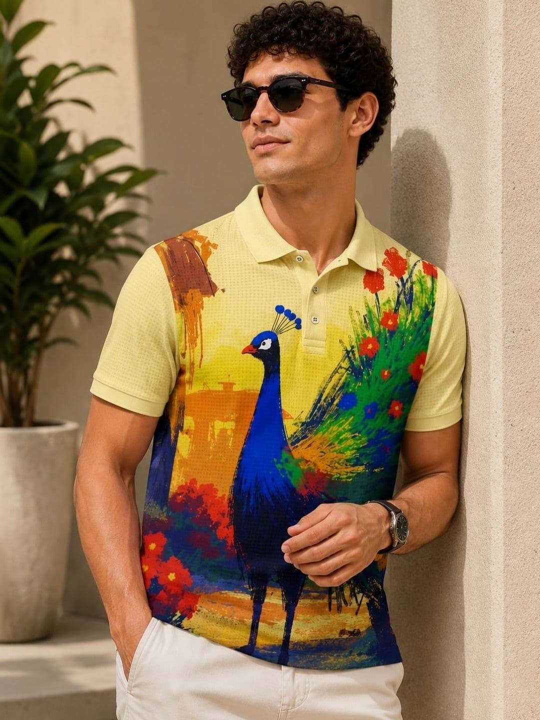 Tshirts Buddy Men Printed Polo Collar T-shirt - view 1