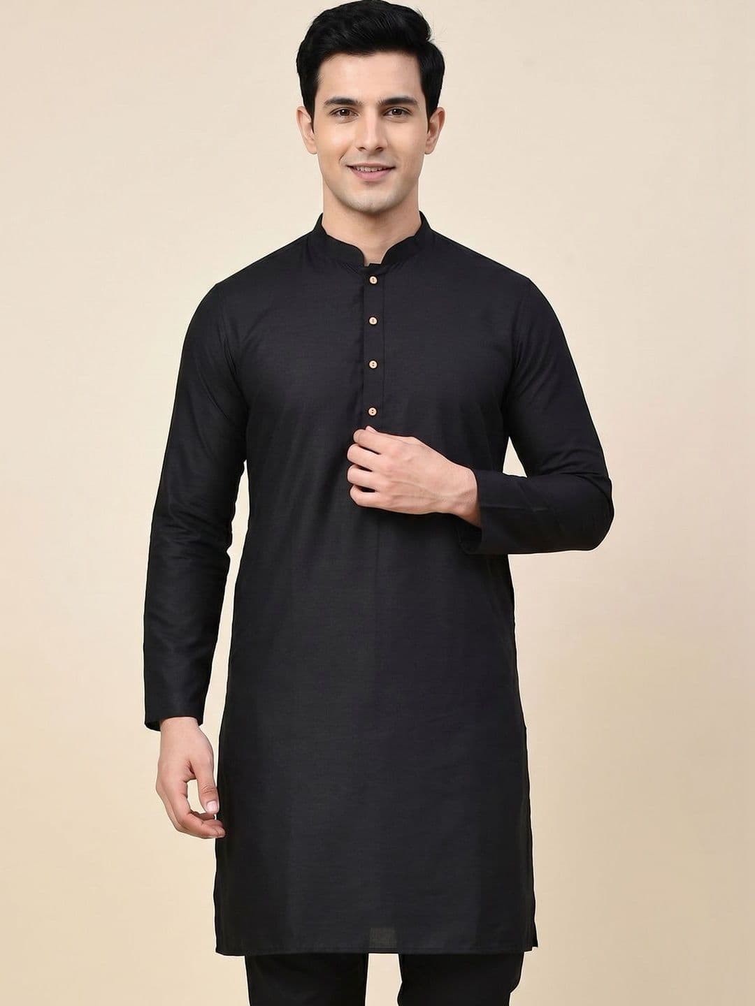 HERE&NOW Men Handloom Kurta - view 1