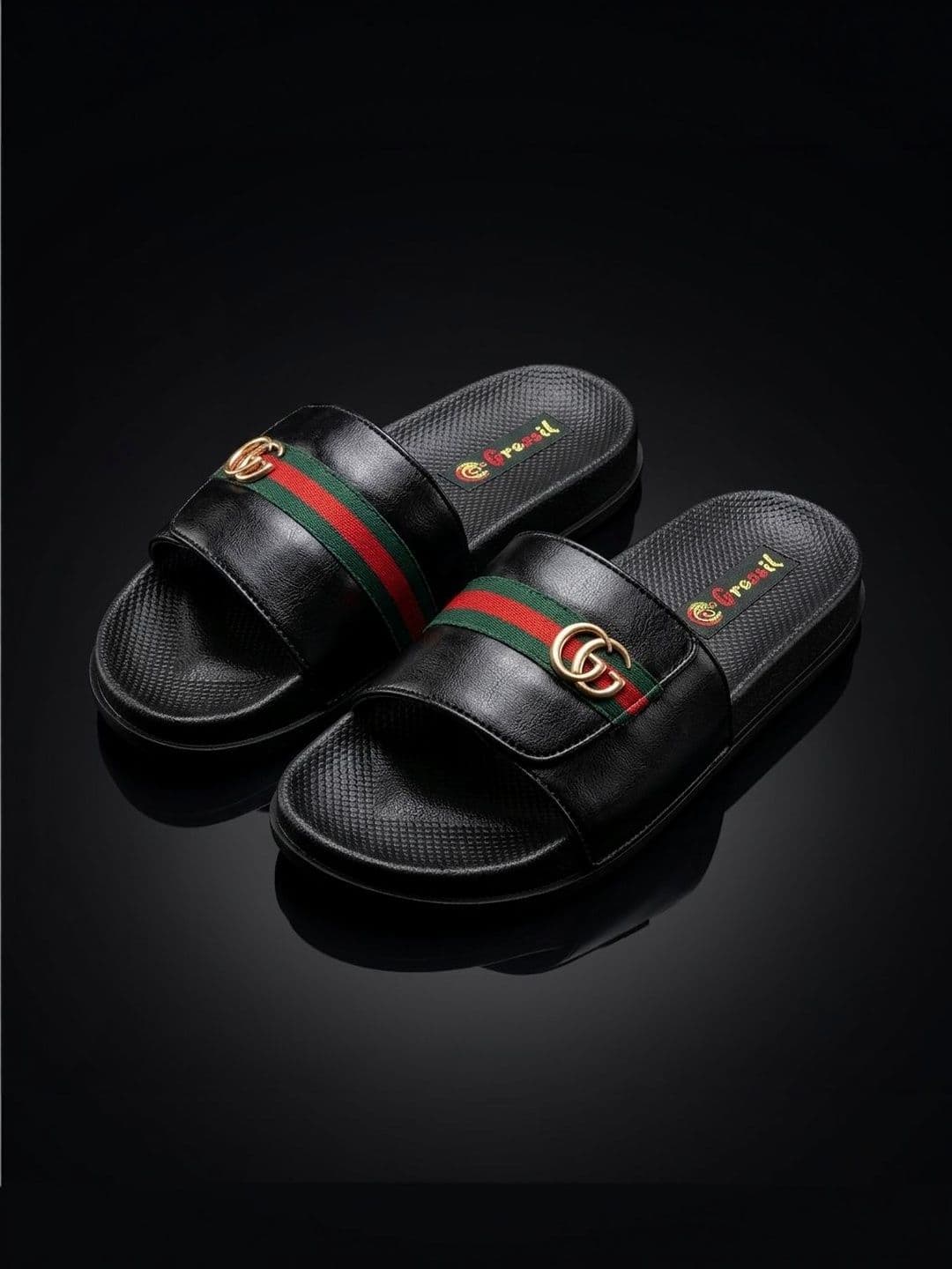 Forssil Men Striped Sliders - view 1