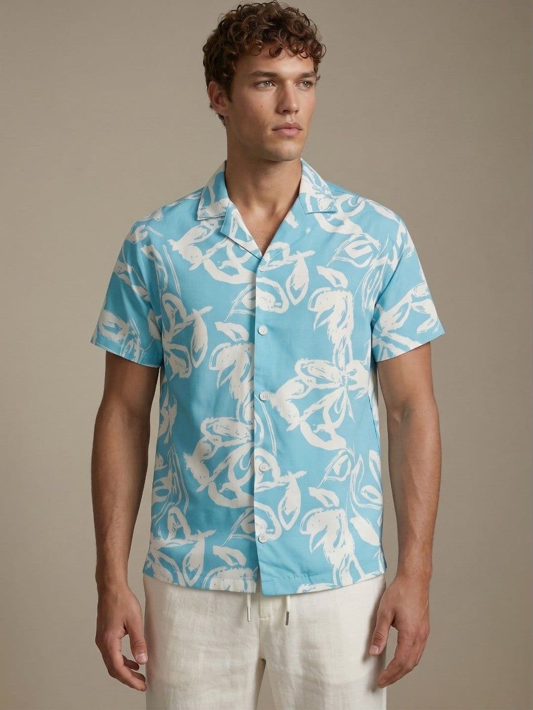 glitchez Men Standard Floral Sheer Printed Casual Shirt - view 1