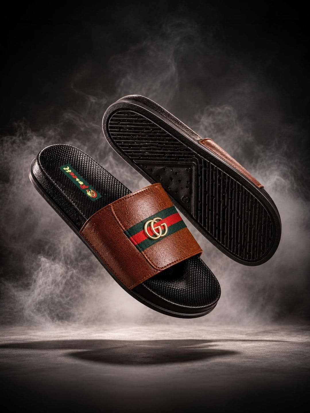 Forssil Men Striped Sliders - view 1