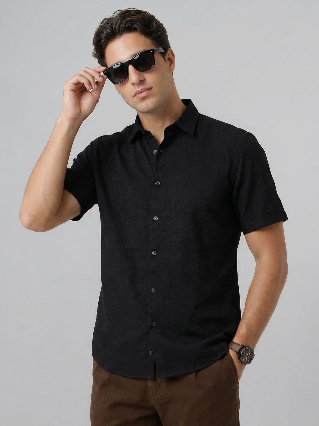 Indian Terrain Slim Fit Floral Printed Casual Shirt - view 1