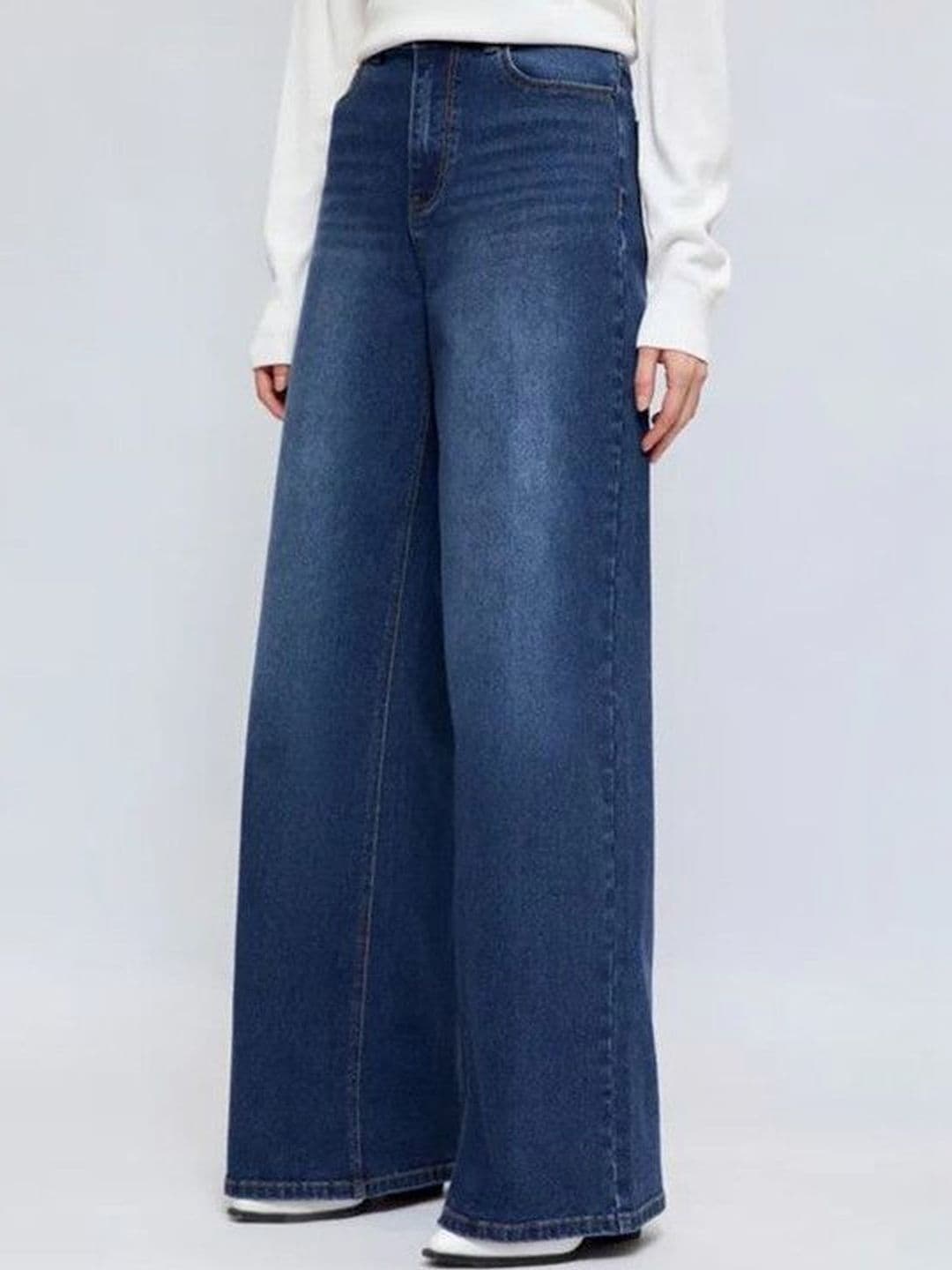 TYFFYN Women Comfort Wide Leg High-Rise Stretchable Jeans - view 1