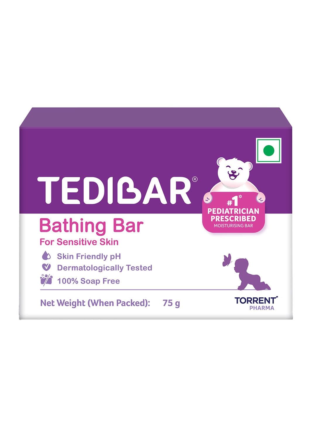 Tedibar Baby Bathing Bar For Baby's Sensitive Skin With Ph 5.5- 75 g - view 1