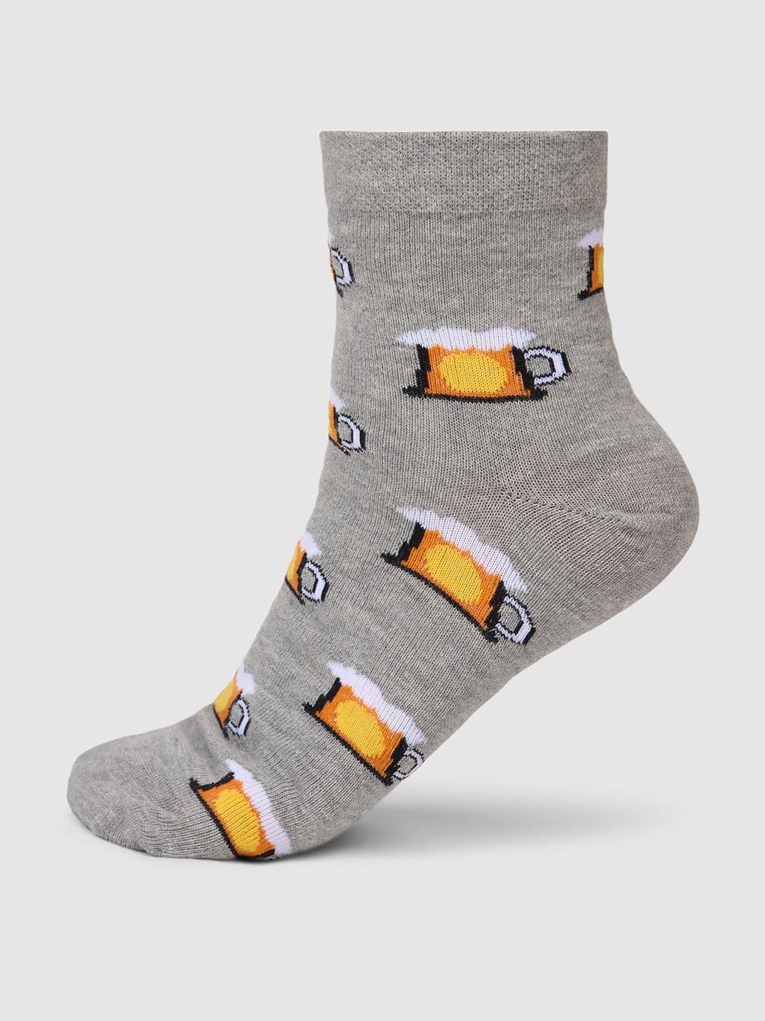 Being Human Men Cotton Patterned Ankle Length Socks - view 1