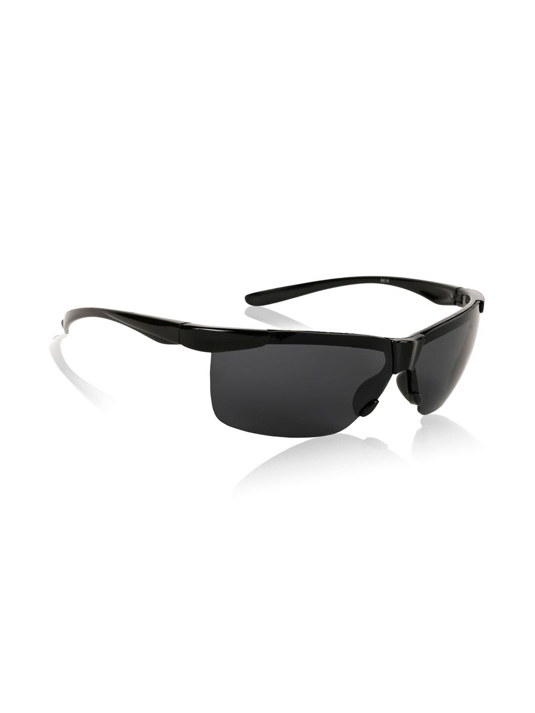 PARK LINE Men Grey Lens & Black Sports Sunglasses with - view 1