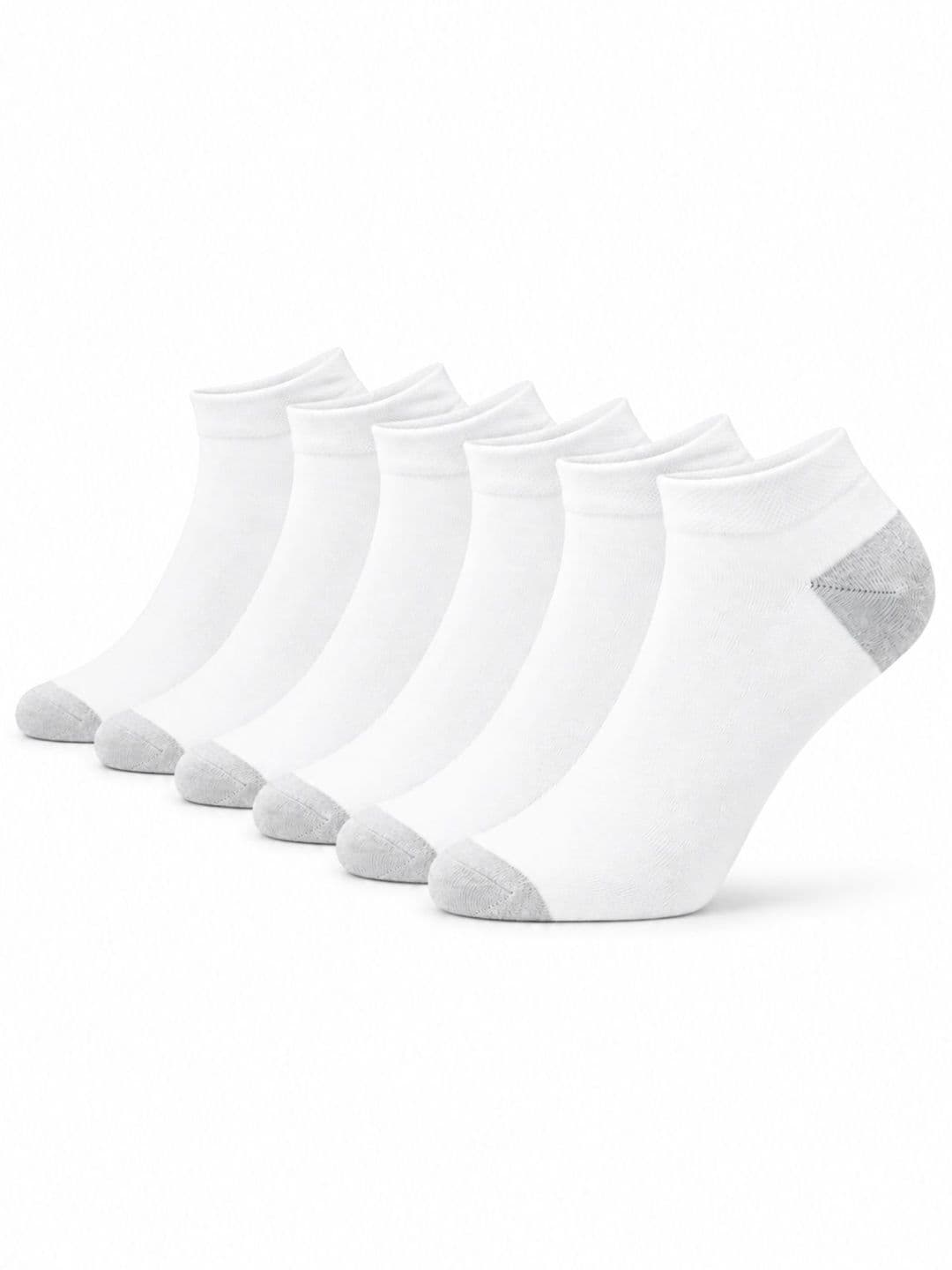 ZIBELL Men Pack of 6 Cotton Colourblocked Ankle Length Socks - view 1
