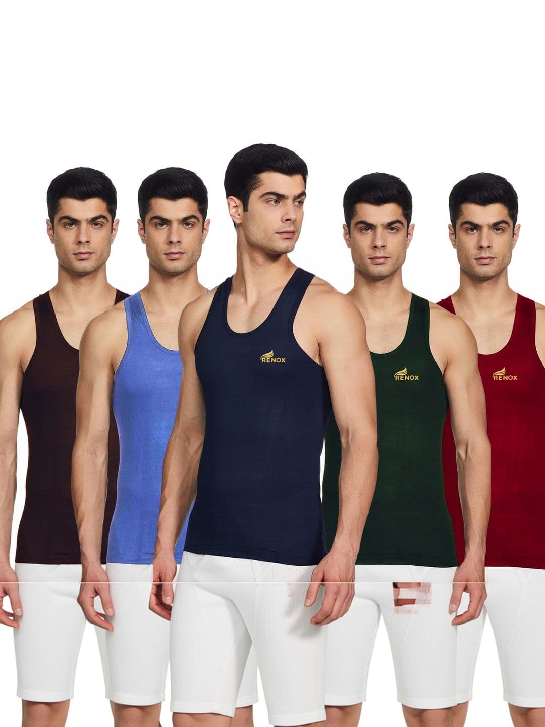 Renox Pack of 5 Cotton Undershirt - view 1