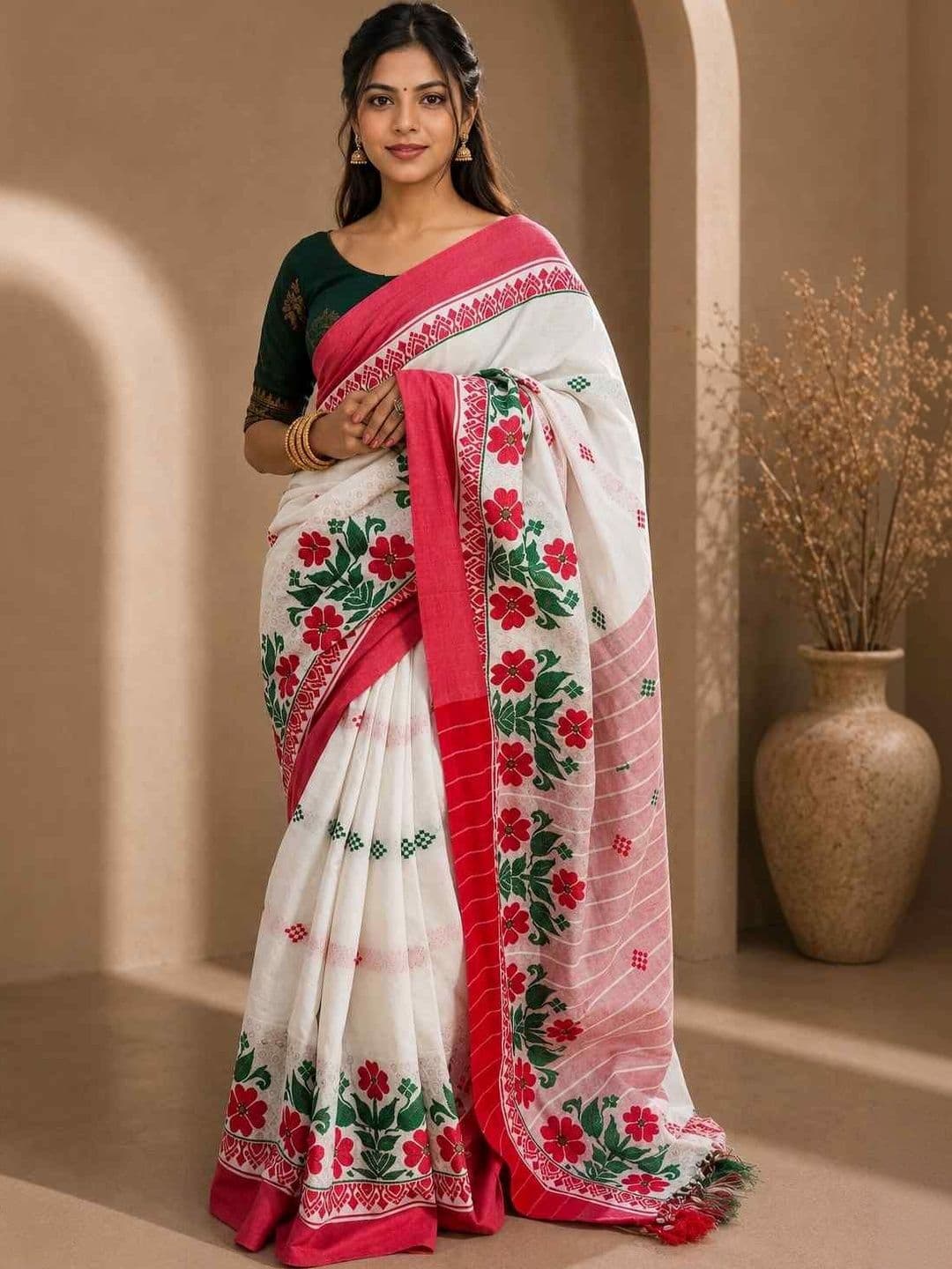 Shopeezy Tex Fab Woven Design Saree - view 1