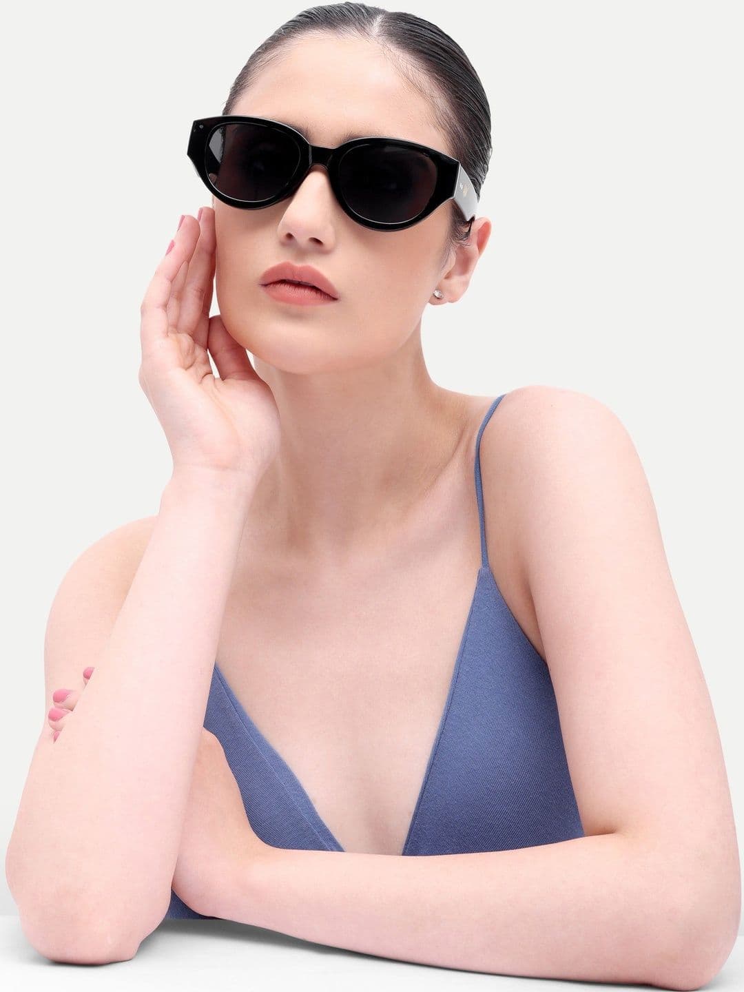 HAMILTANO WINSTON Women Black Lens & Black Other Sunglasses with - view 1