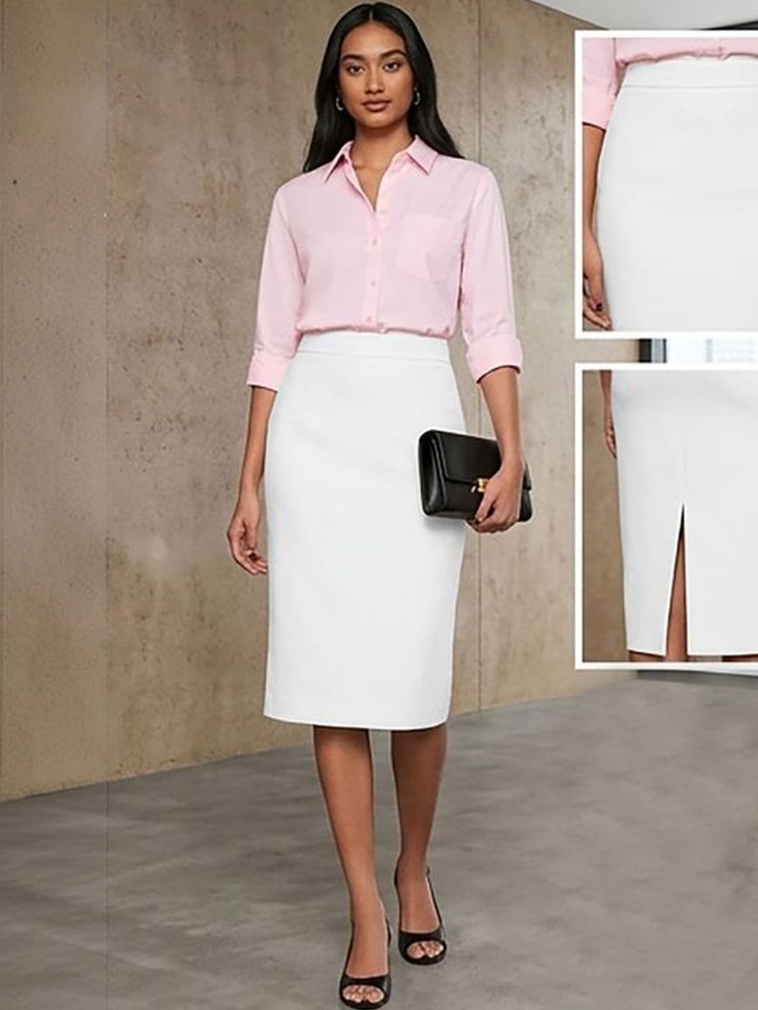 Stylecast X Kotty Women Back Slit Knee Length Pencil Skirt - view 1