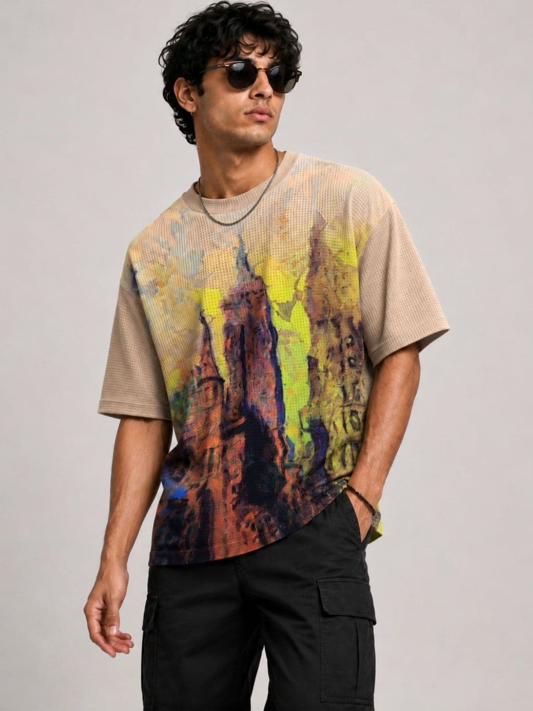 Tshirts Buddy Men Printed Drop-Shoulder Sleeves T-shirt - view 1