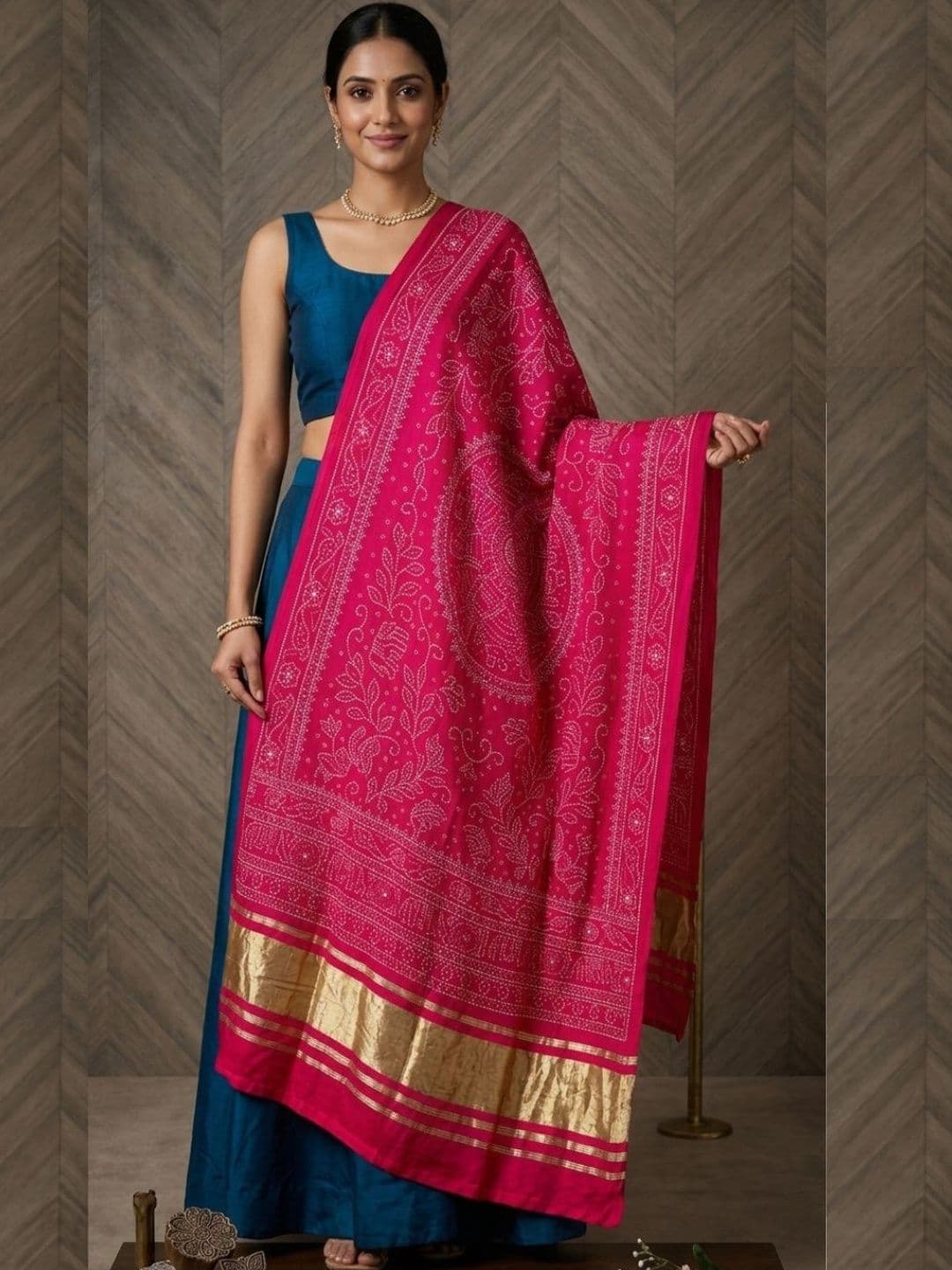 Drape Essence Bandhani Dupatta - view 1