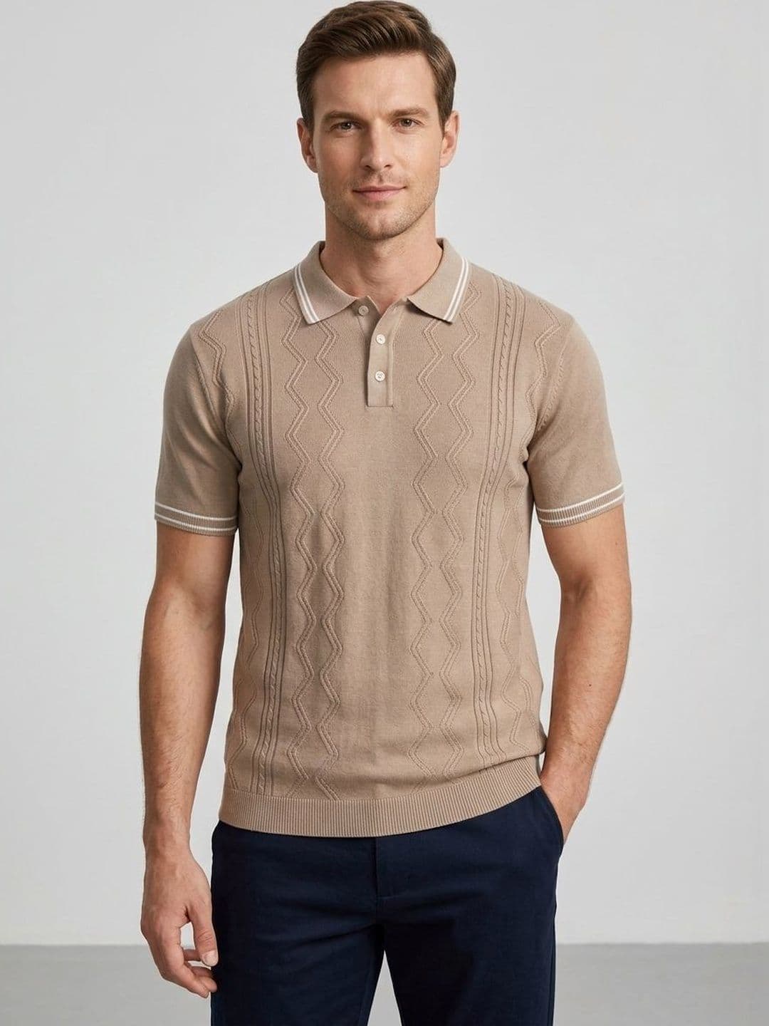 HERE&NOW Men Polo Collar T-shirt - view 1