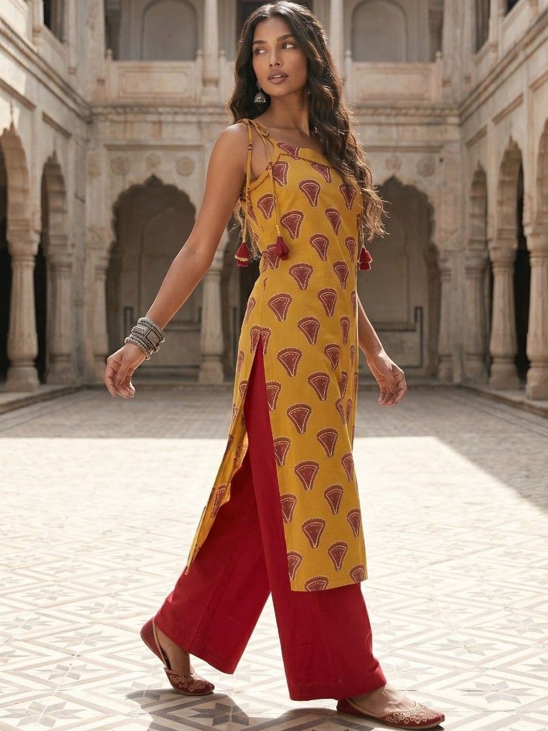 mokshi Women Ethnic Motifs Printed Indie Prints Kurta - view 1