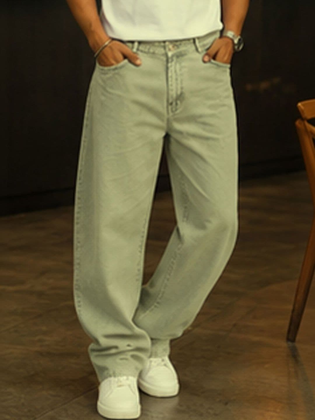 shre.ce Men Classic Regular Fit Mid-Rise Stretchable Jeans - view 1
