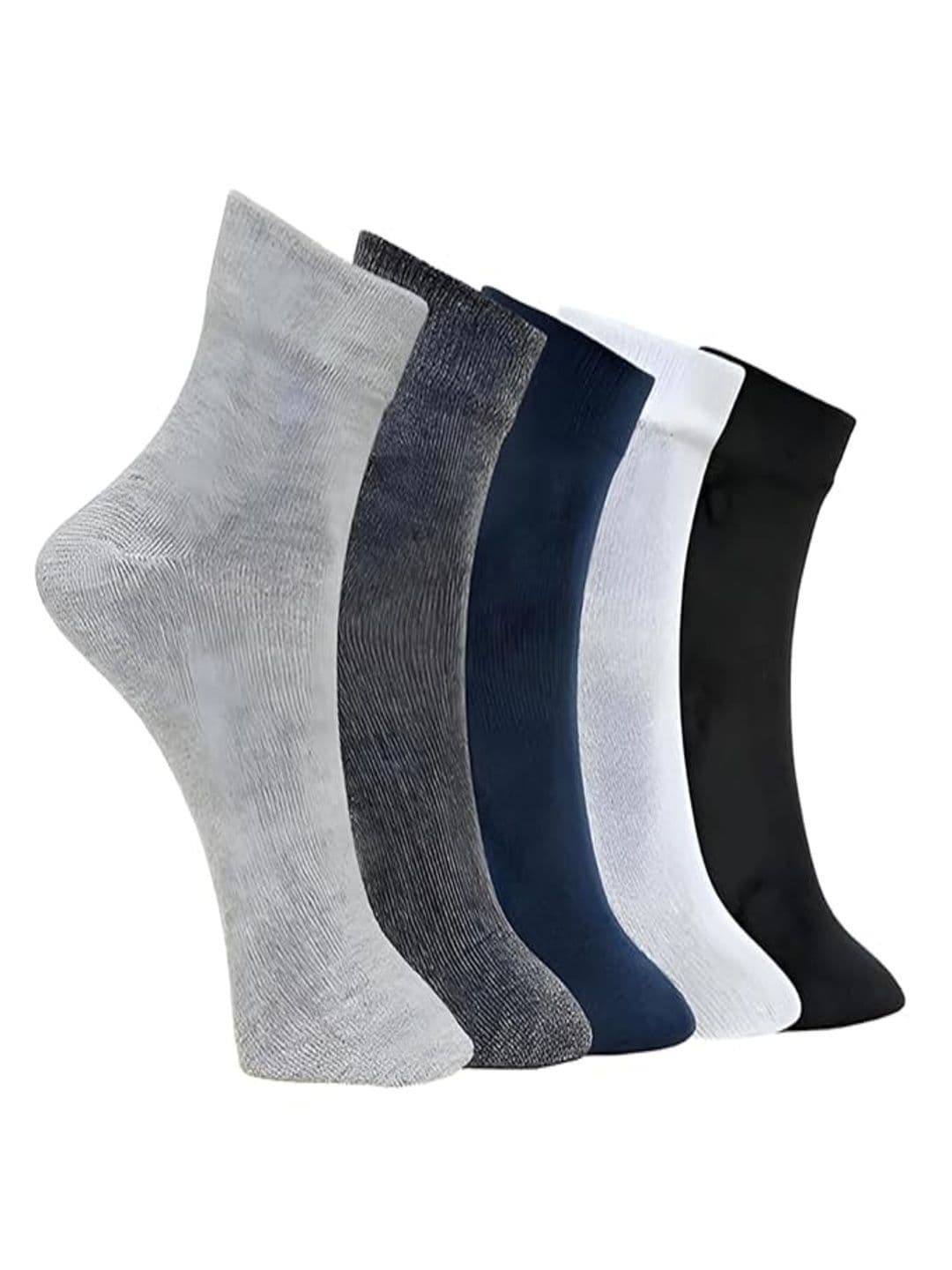 SOKSI Men Pack of 5 Cotton Assorted Ankle Length Socks - view 1