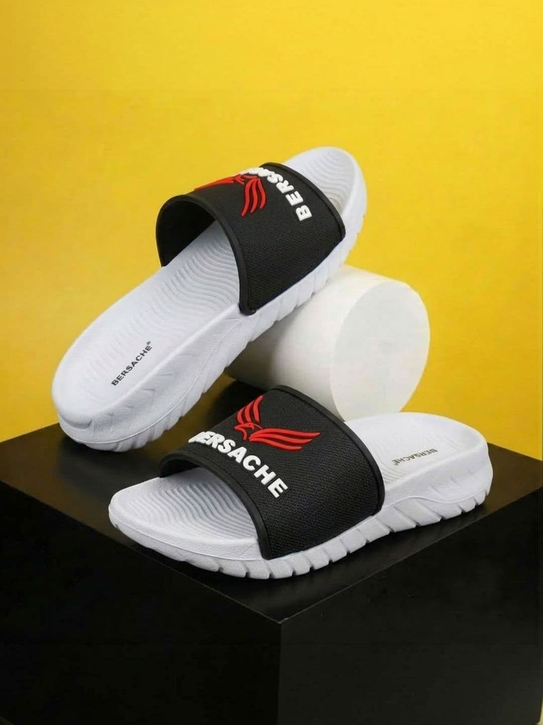 BERSACHE Men Printed Sliders - view 1