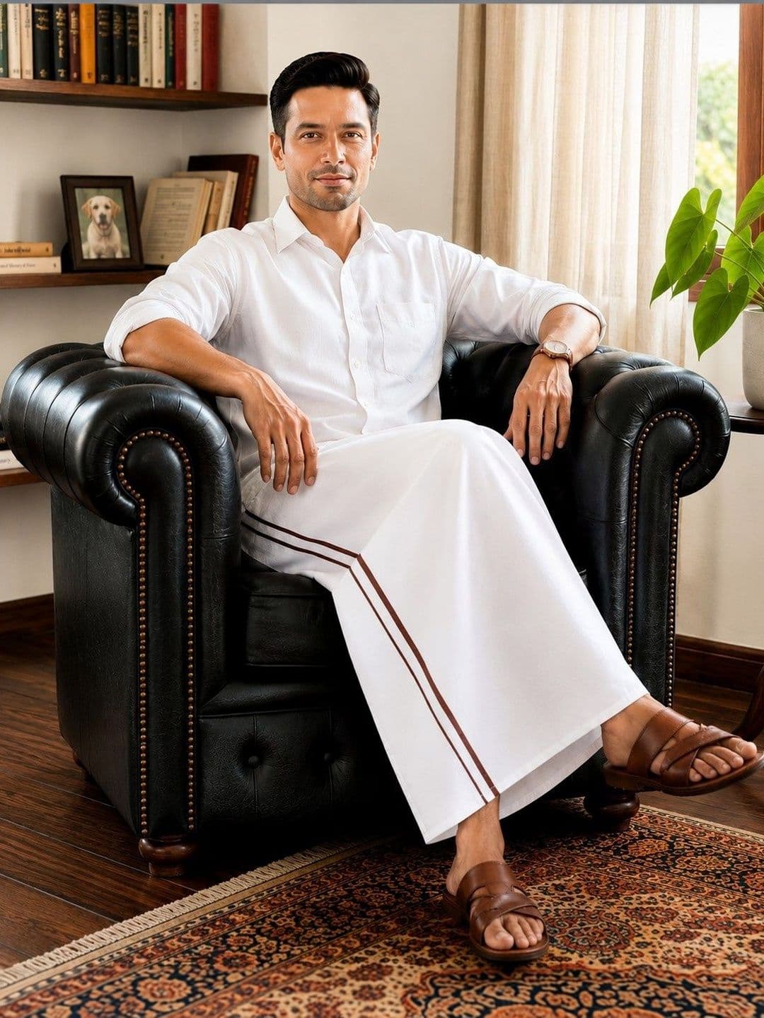 Sharan Elegance Men Cotton Blend Dhoti Dhotis - view 1