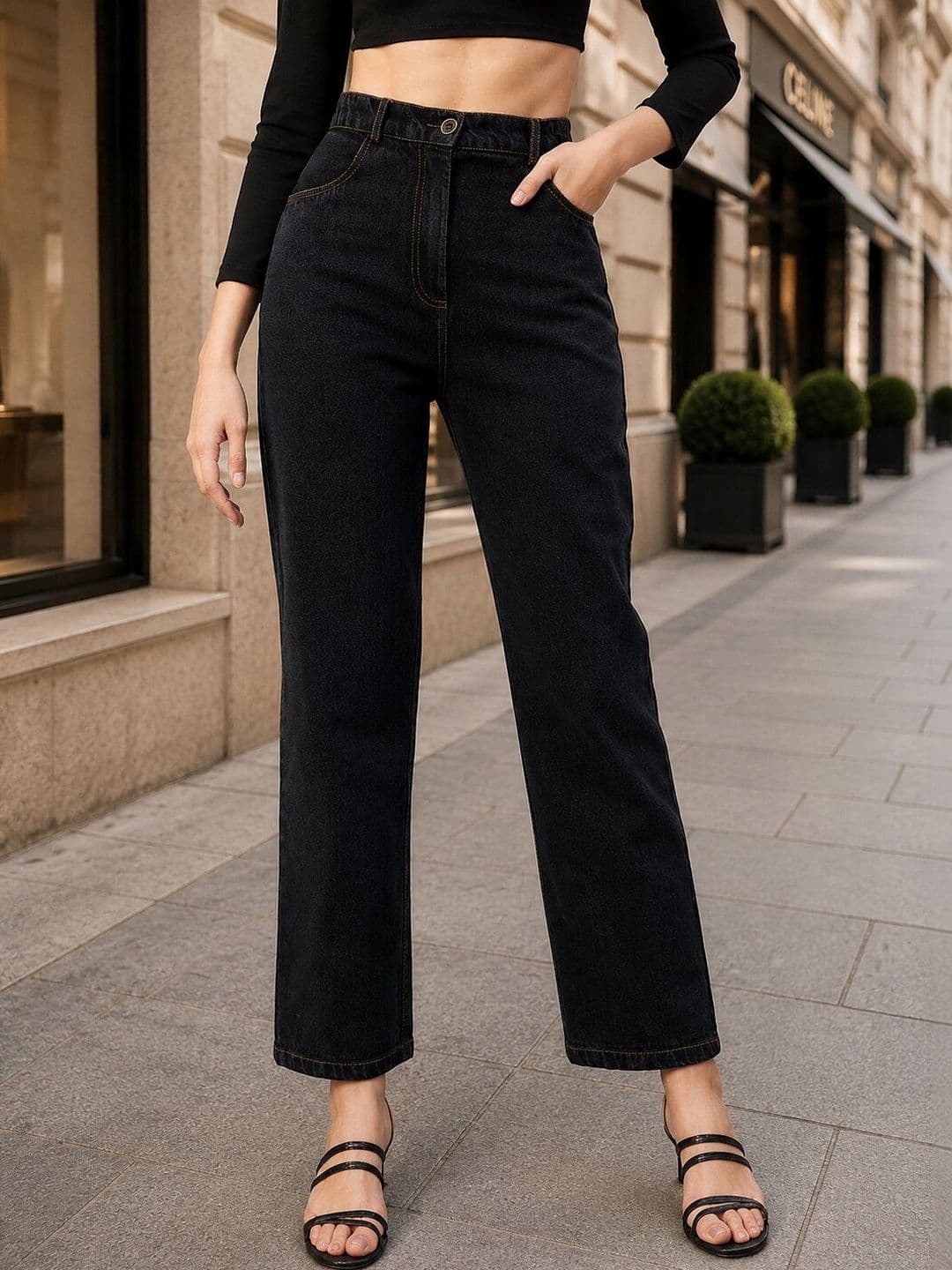 Orchid Blues Women Flared High-Rise Jeans - view 1