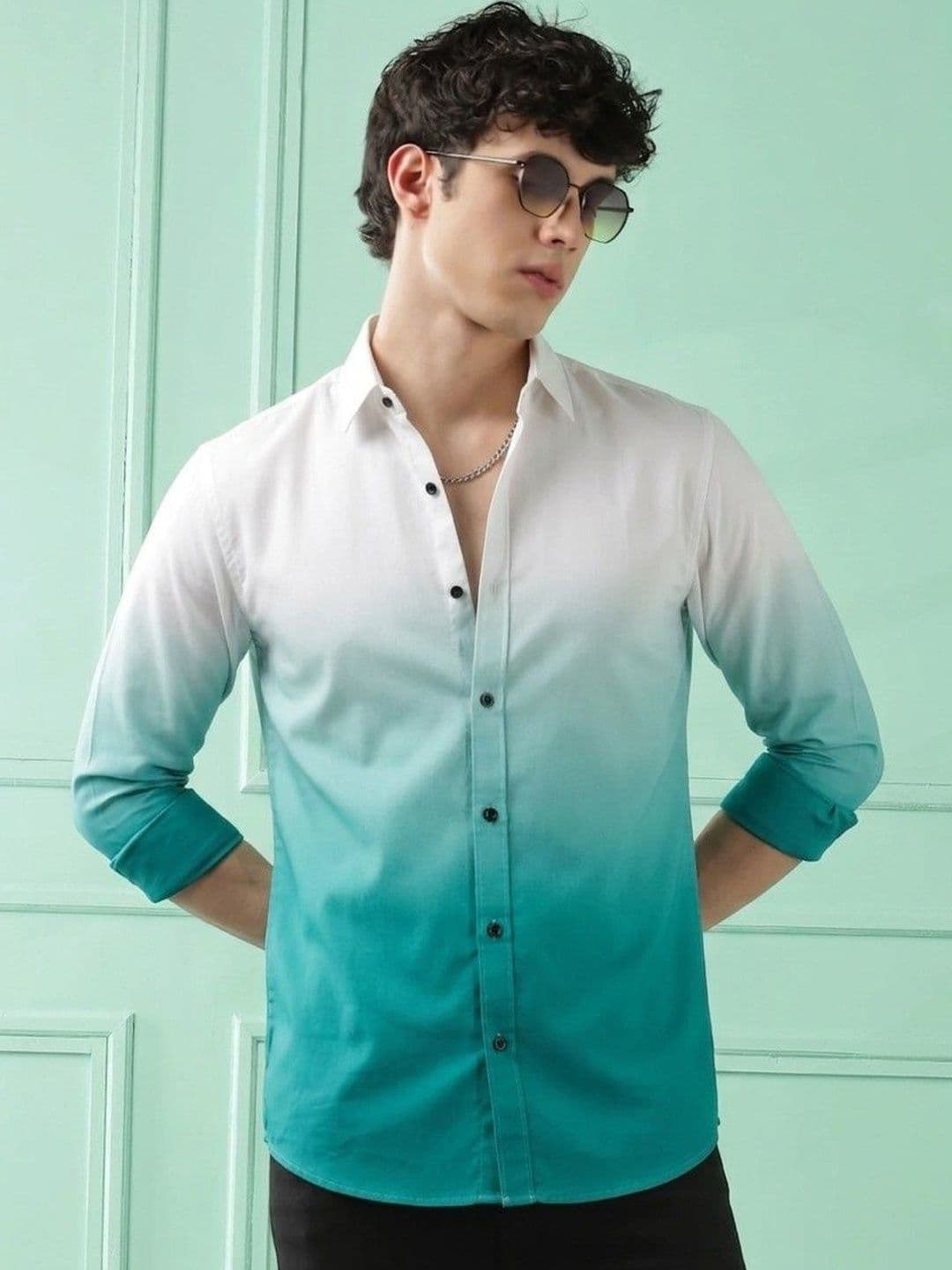 VELKYNOX Men Comfort Ombre Casual Shirt - view 1