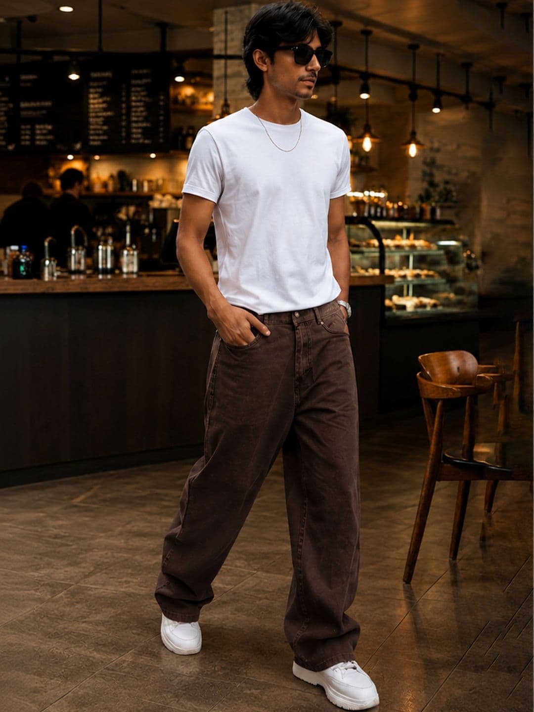 Encrypt Men Classic Regular Fit Mid-Rise Stretchable Jeans - view 1