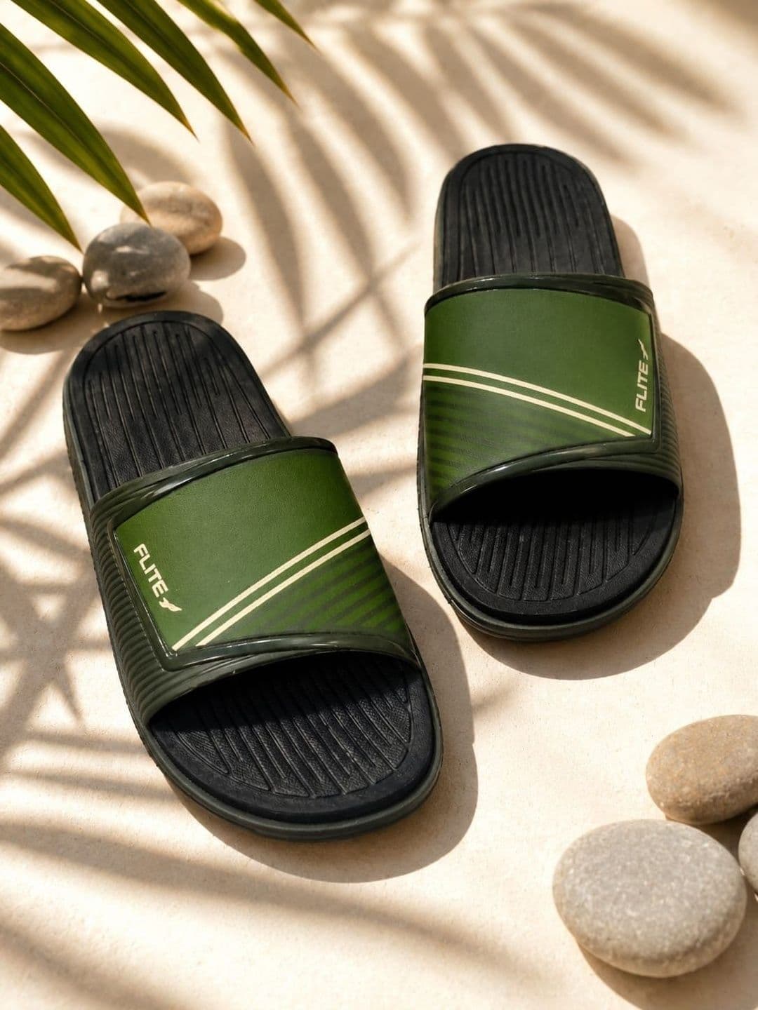 FLITE Men Striped Sliders - view 1