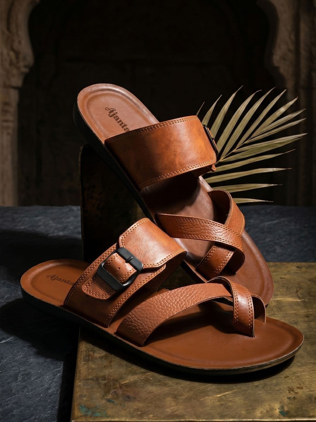 Ajanta Men PU Slip-On Comfort Sandals - view 1