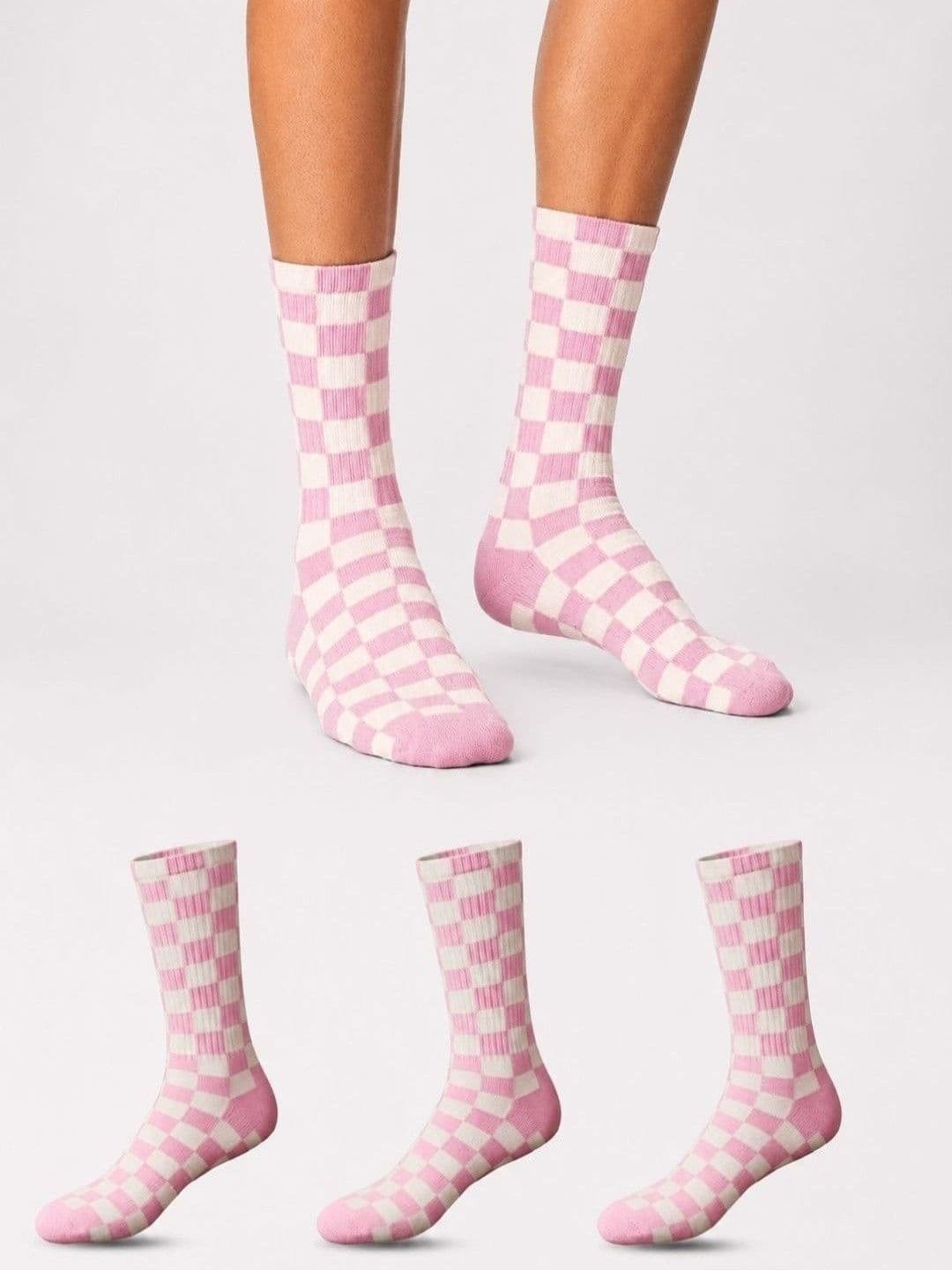 Sockscarving Men Pack of 3 Cotton Patterned Calf Length Socks - view 1