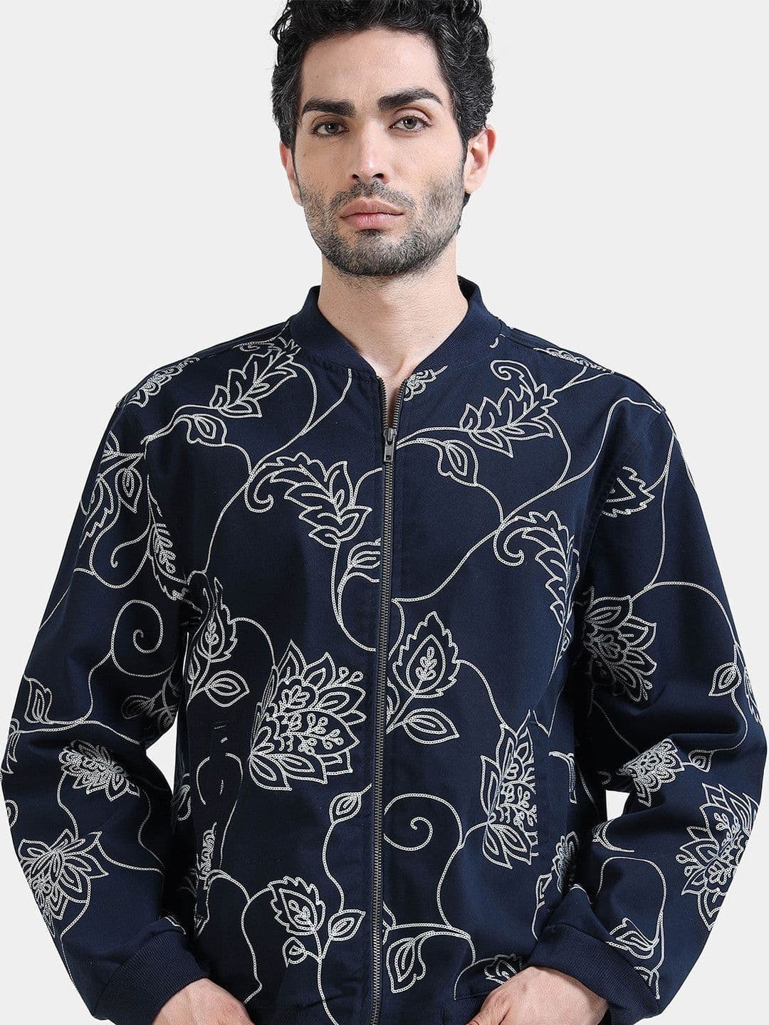 StitchX Men Printed Bomber Jacket - view 1