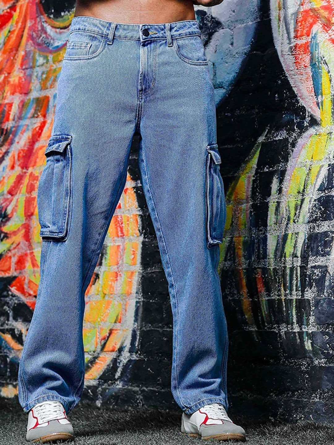 The Roadster Lifestyle Co Pure Cotton Cargo Jeans - view 1