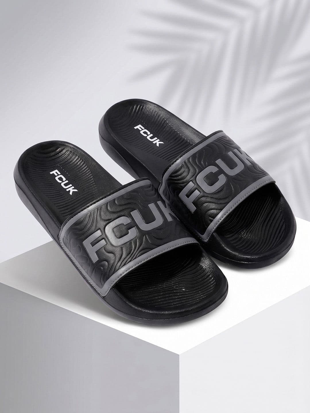FCUK Men Self Design Sliders - view 1