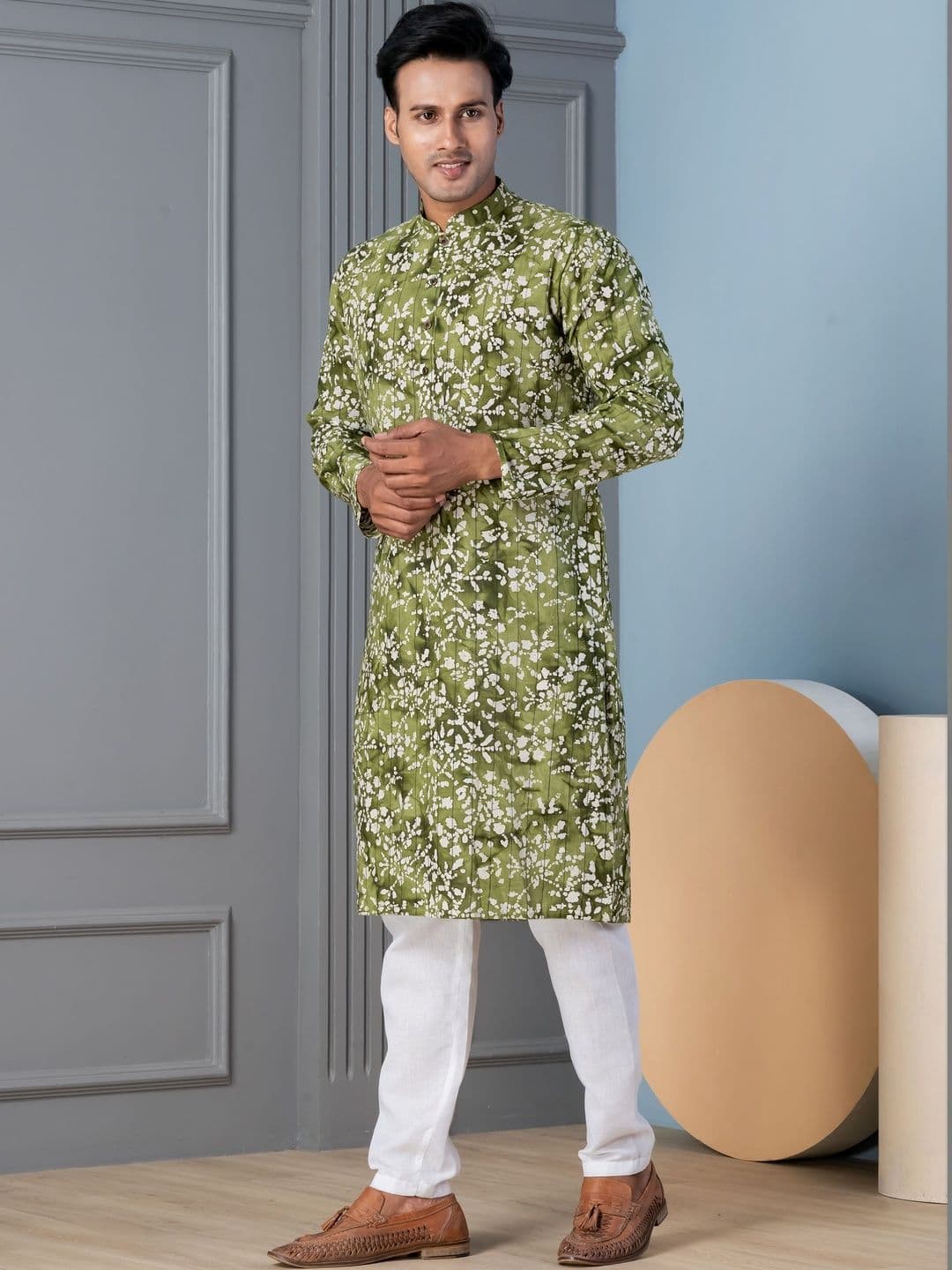 Dincharya Men Printed Kurta - view 1
