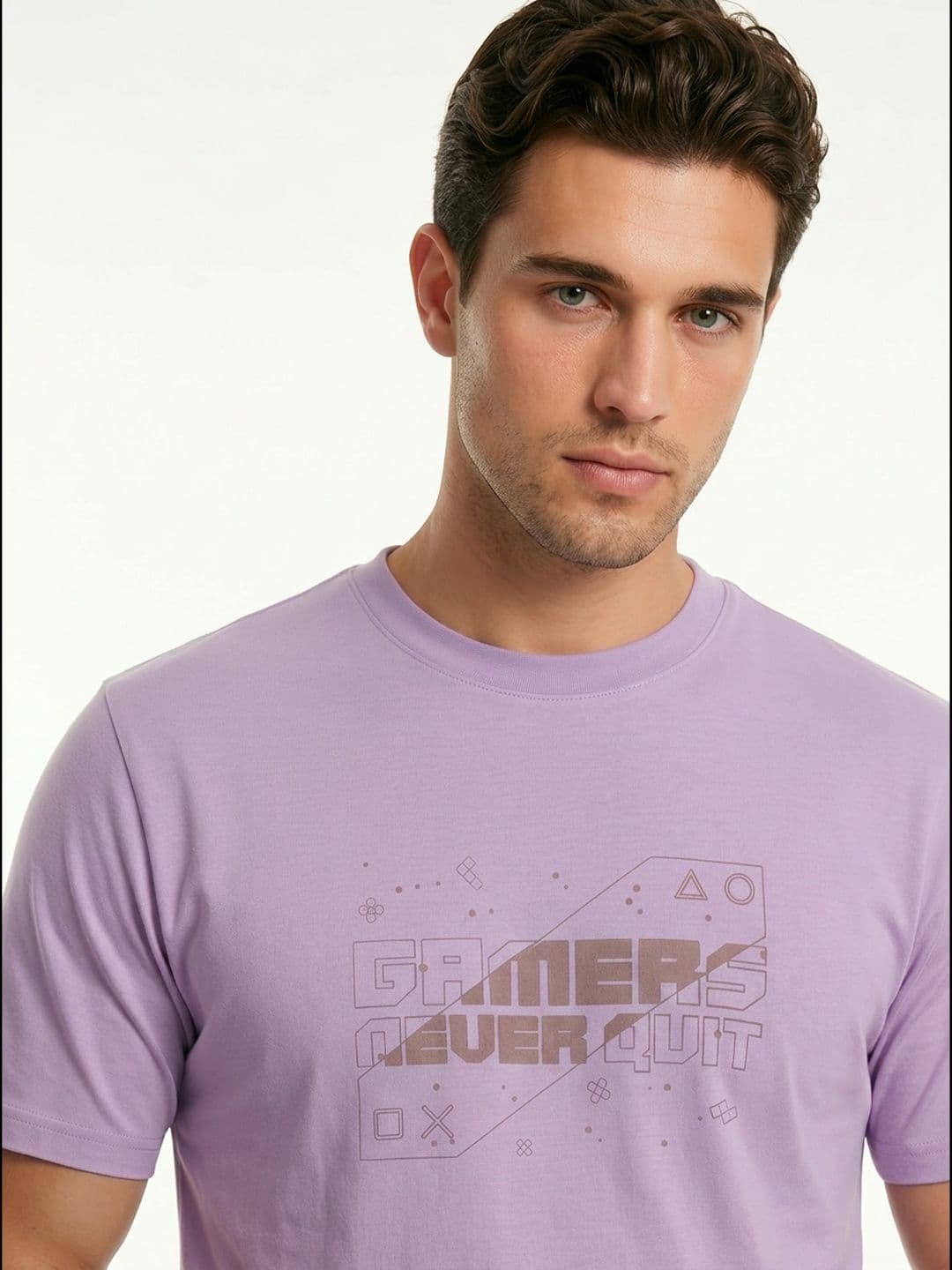 glitchez Typography Printed Pure Cotton T-shirt - view 1