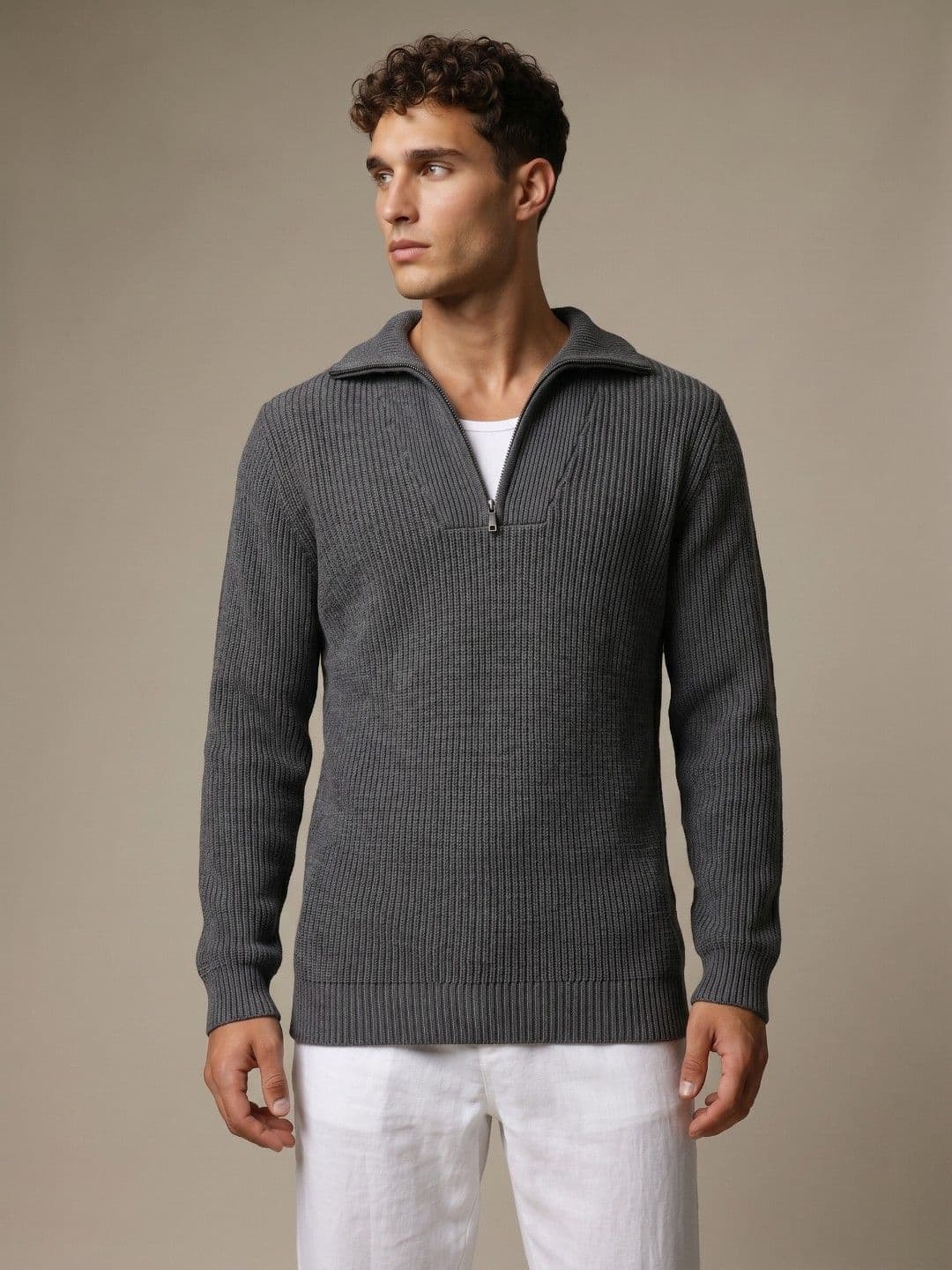 glitchez Ribbed Relaxed Fit Pullover - view 1